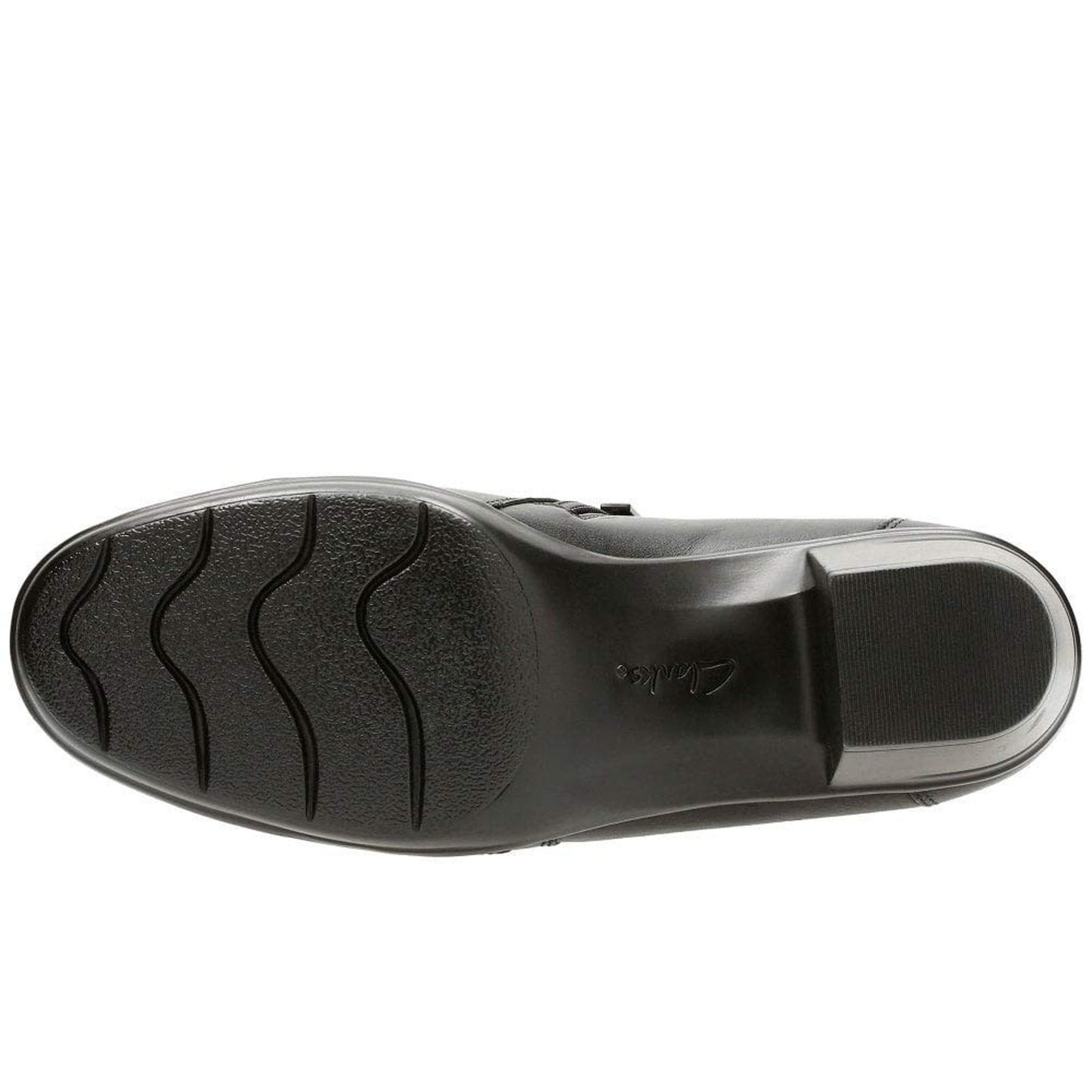 Clarks Emslie Warren Women's Loafer Shoes Slip-On Leather US 9.5 M Black Shoes