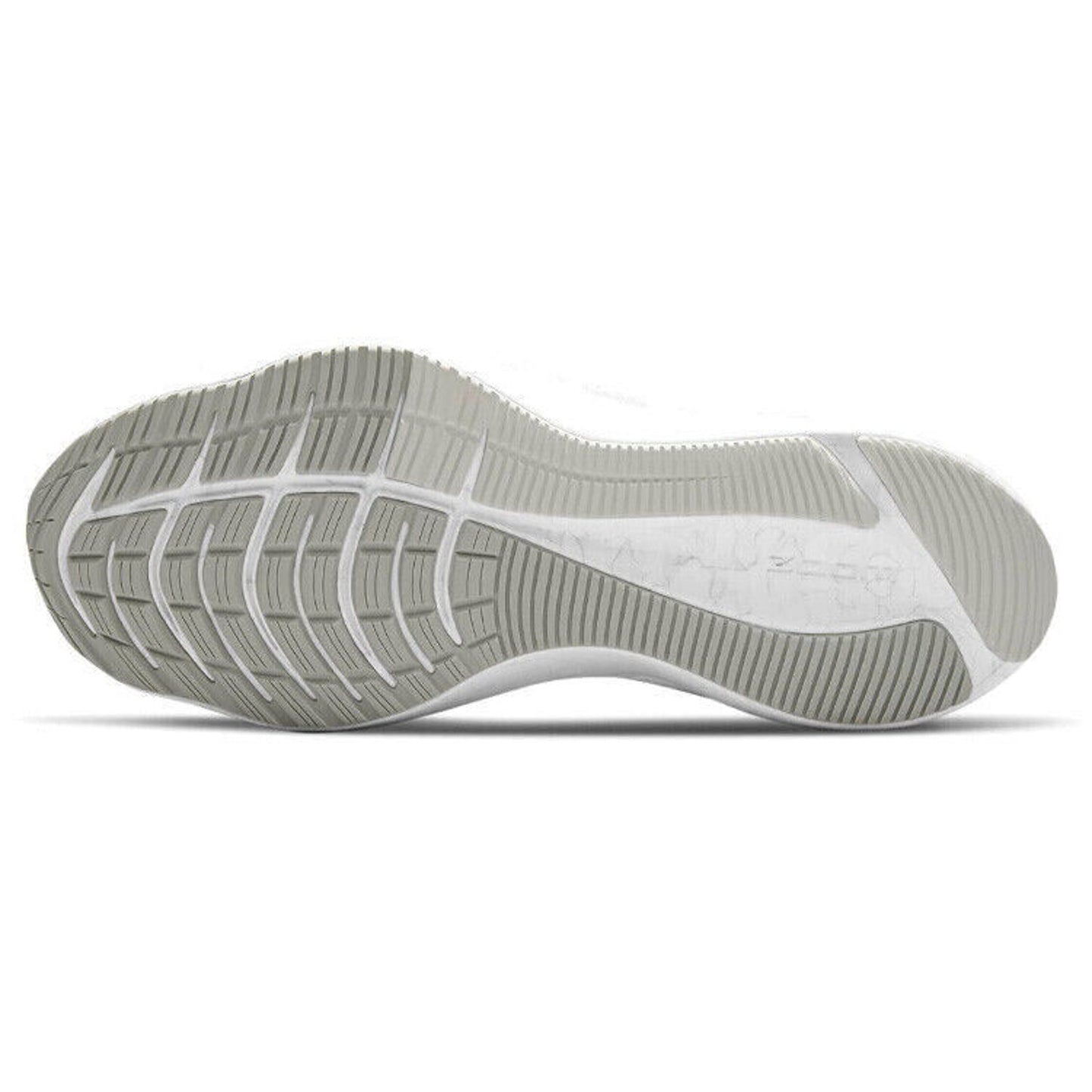 Nike Womens Zoom Winflo 8 Beige Running Shoes White/Metallic Silver US Size 7.5