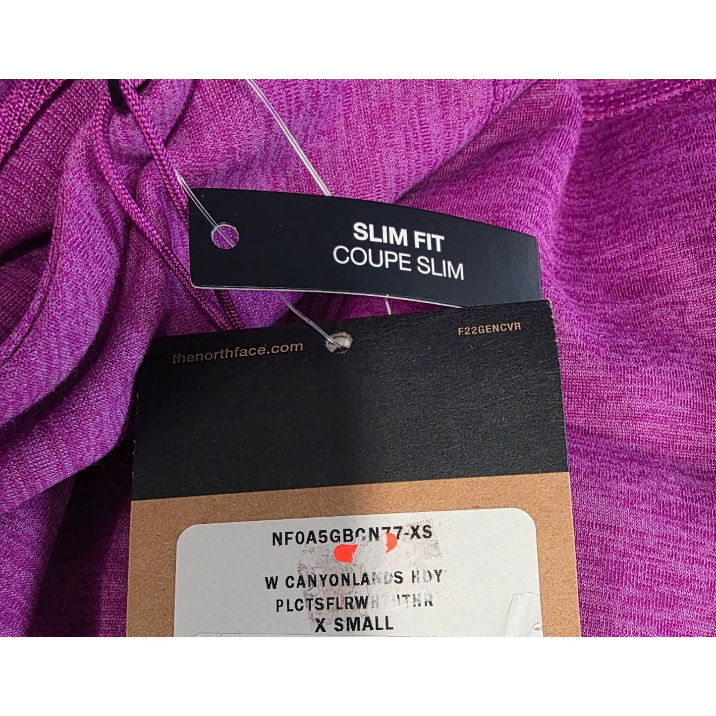 The North Face Women's Canyonlands Full Zip Fleece Hoodie Sweatshirt Purple - XS