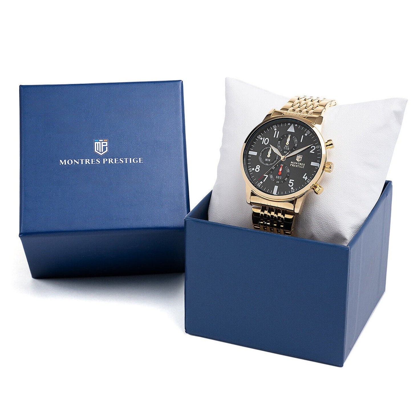 Invicta X Montres Prestige Pilot Gold/Black Men's Watch 42mm MPW-0079 New! Montres Prestige