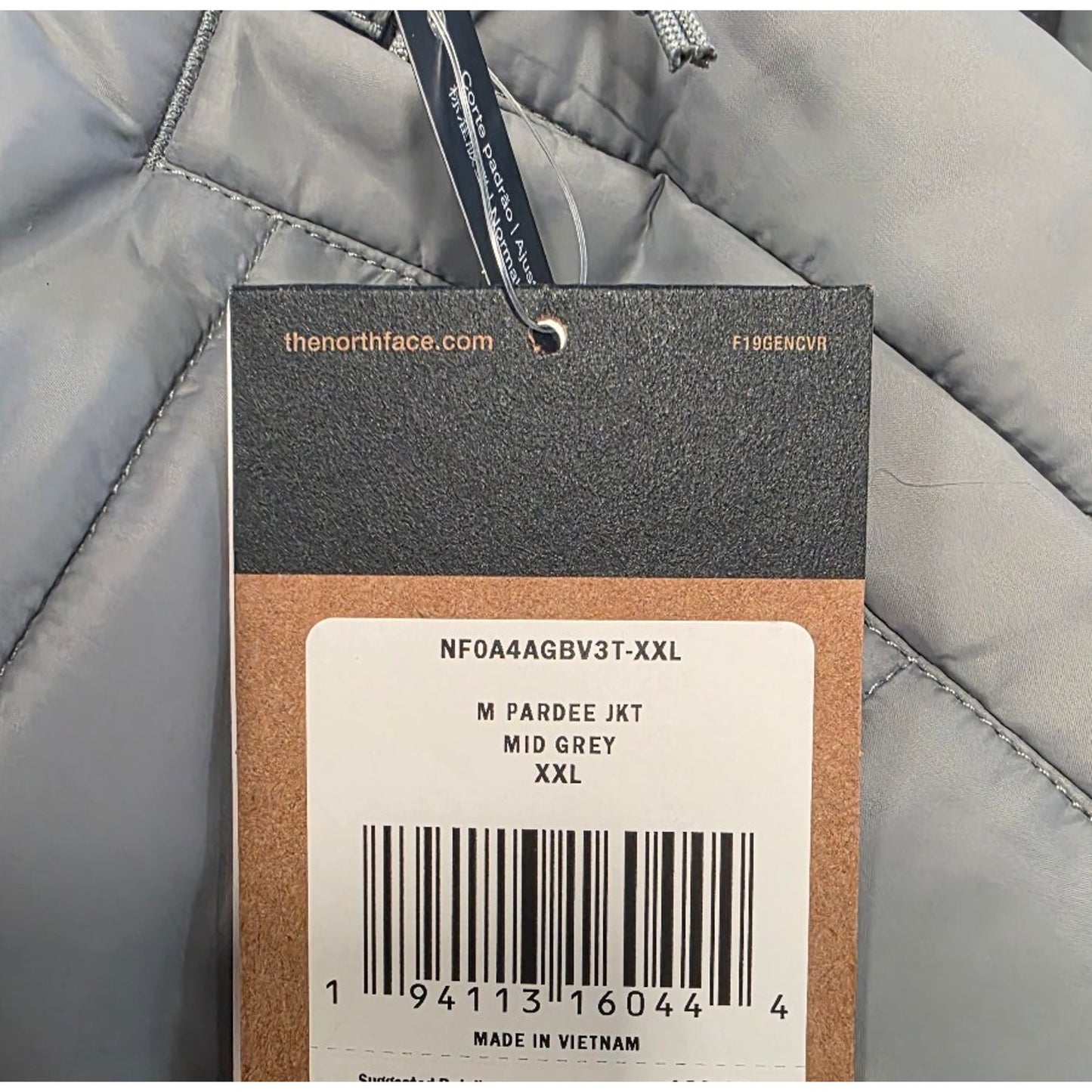 The North Face Pardee Insulated Jacket Mens 2XL MID - Gray