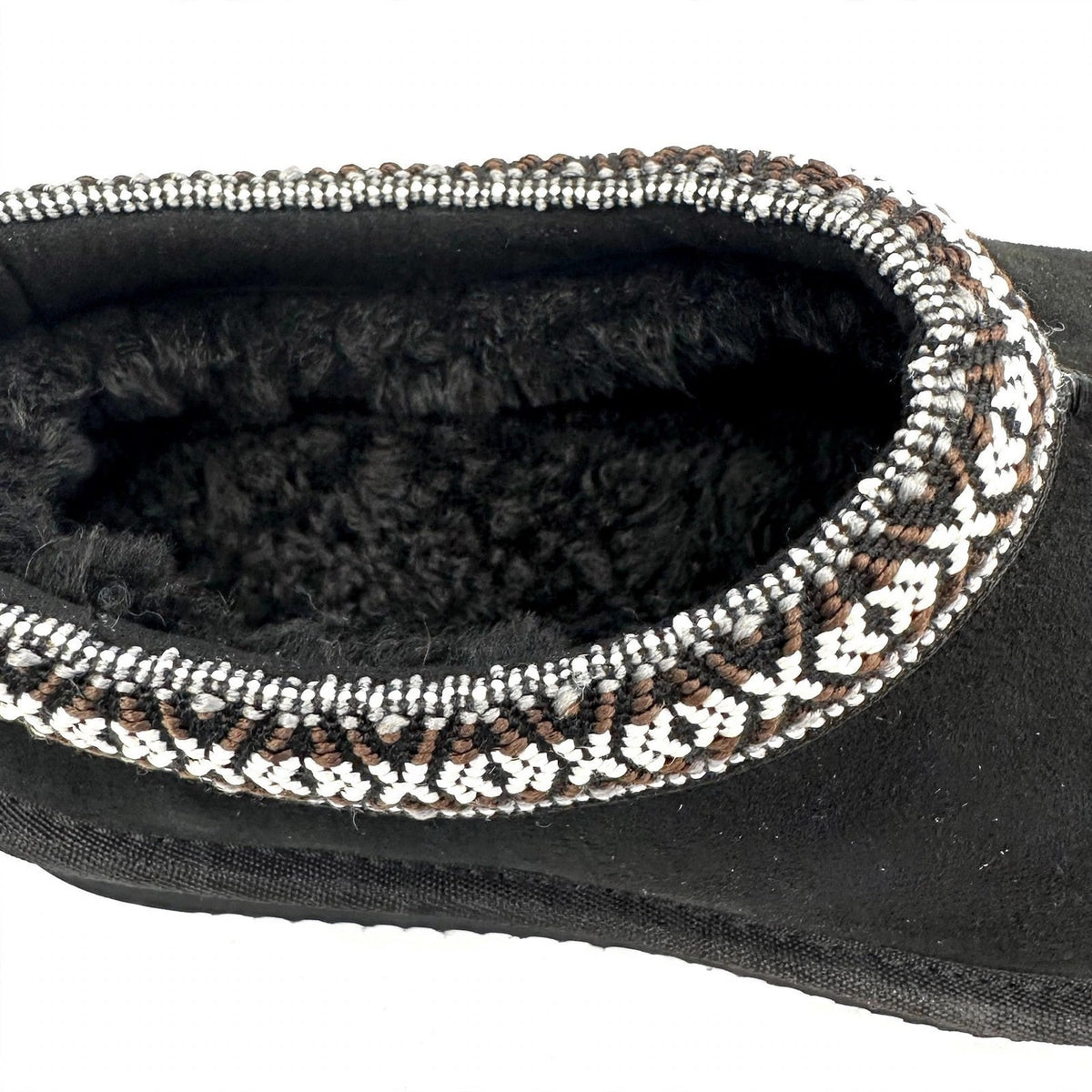 Kirkland Signature Unisex Shearling Slipper Black Mens 8/ women 9 New