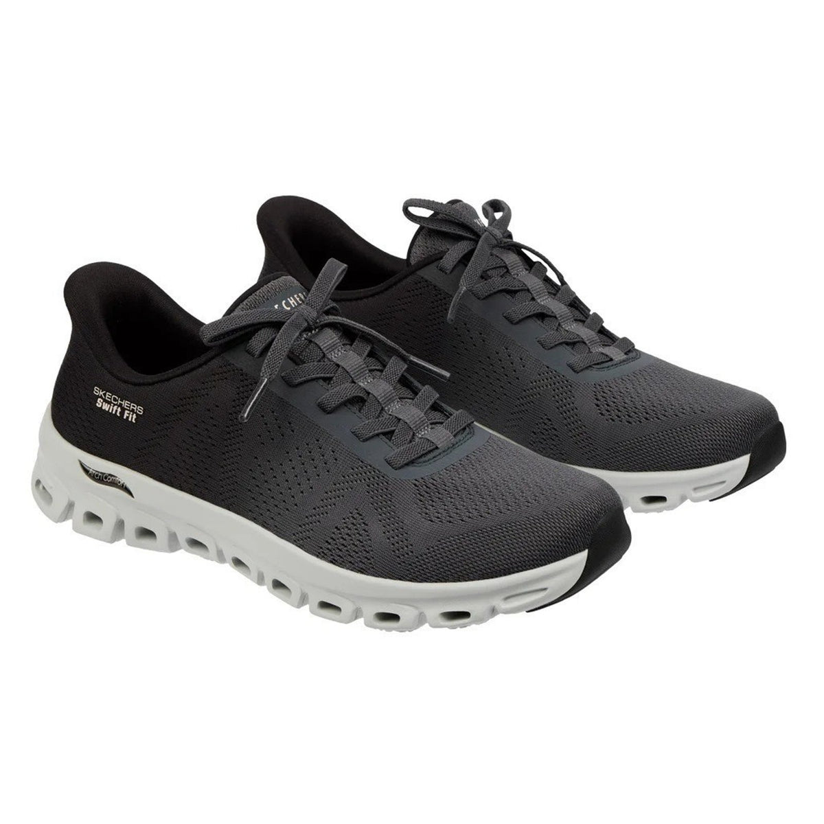 SKECHERS Hands Free Swift Fit Women's Black Mesh Lightweight Walking Sneakers 9