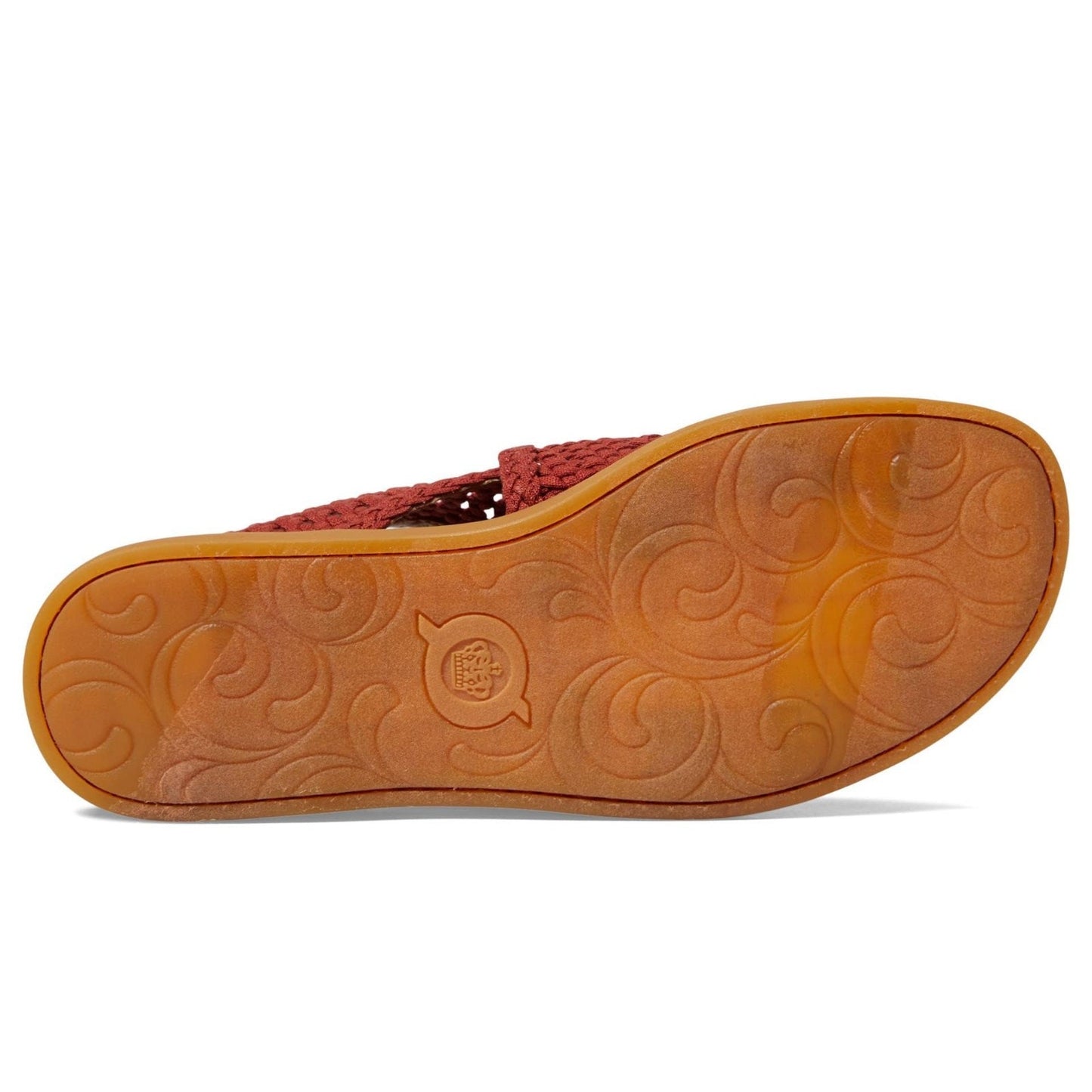 Born Womens Iwa Mac Cross-Front Sandals US 8 M EU 38.5 Rust Fabric