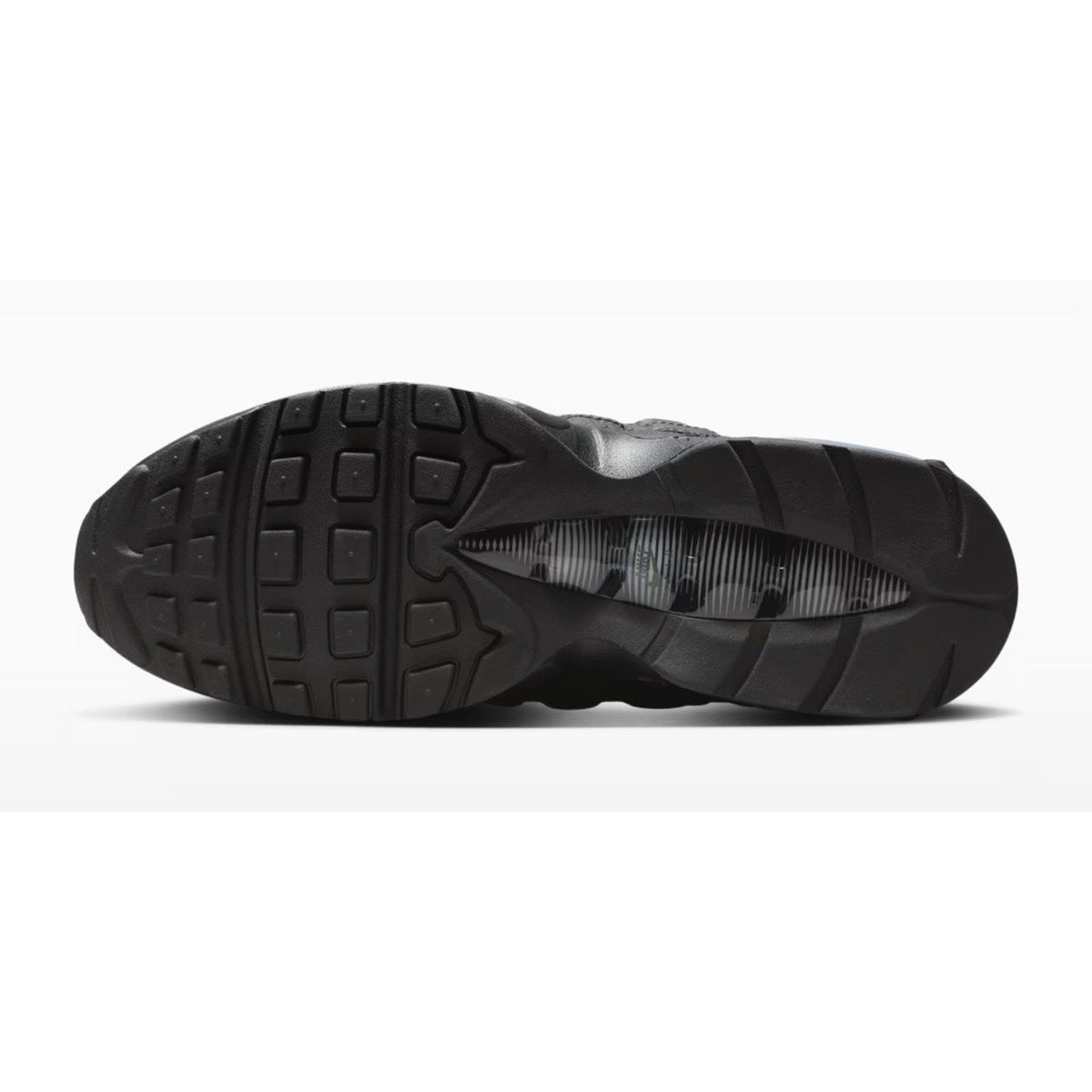Nike Air Max 95 Big Bubble Triple Black Casual Running Sneaker Men 6 / Women 8