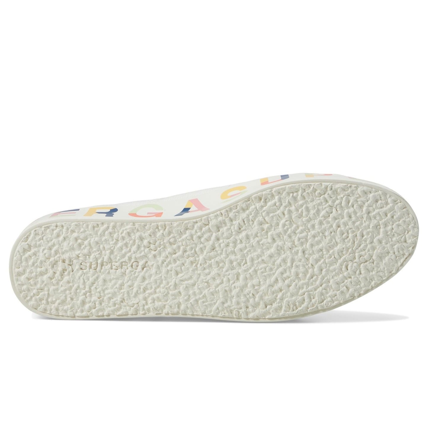 Superga 2740 Classic Canvas Sneaker Lettering Sole White Men 8 - Women 9.5