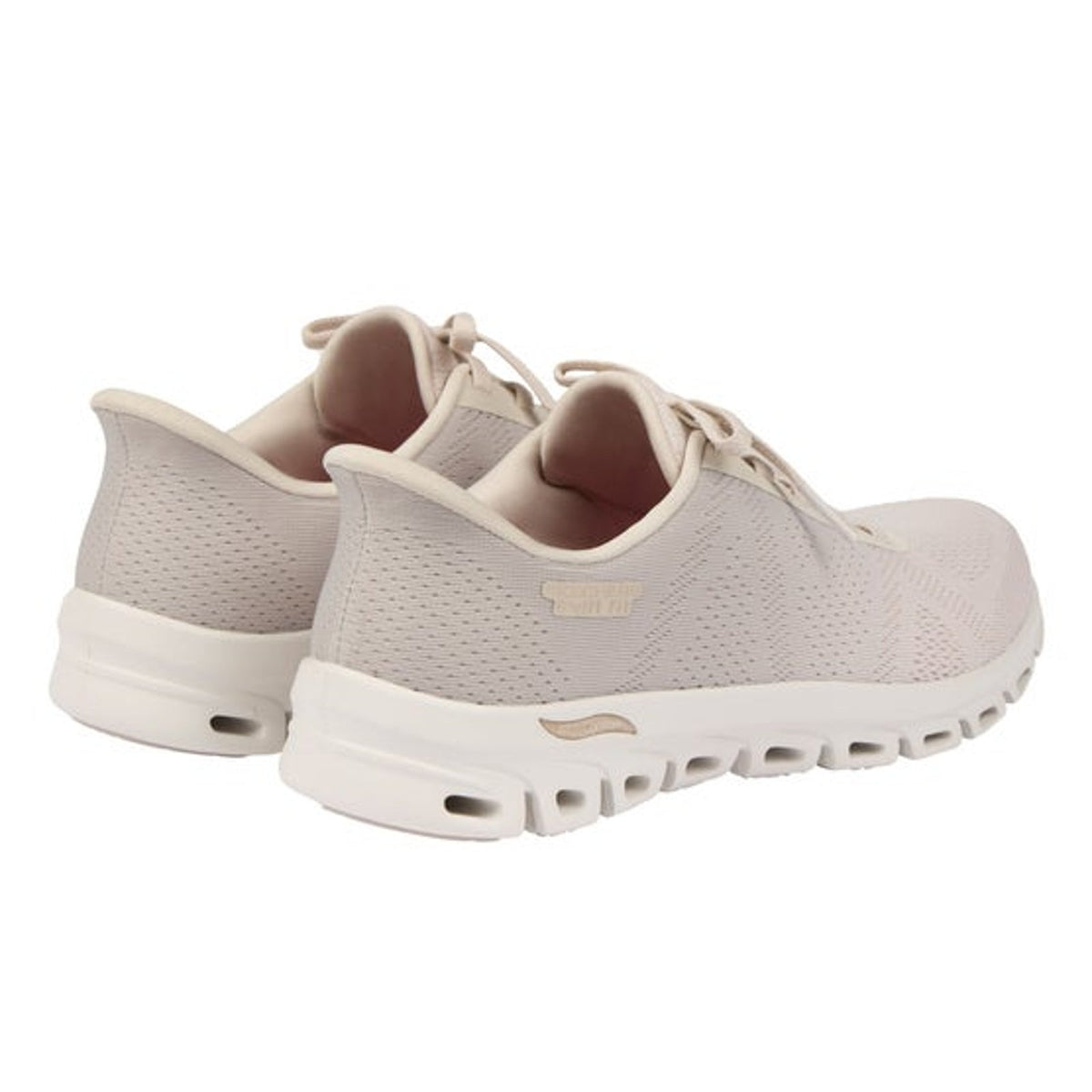 Skechers Womens Hands Free Swift Fit Tan Sneakers Mesh Size 10