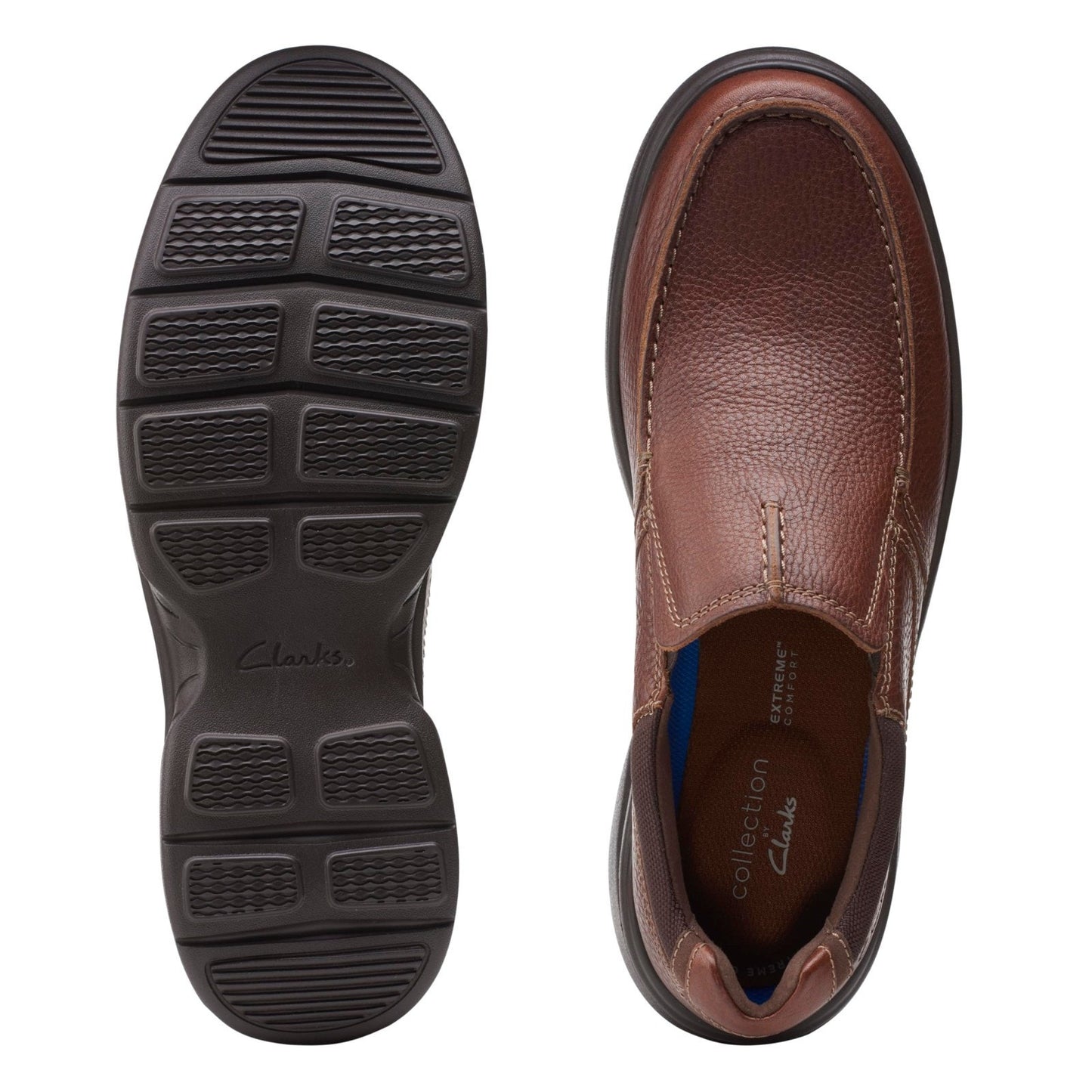 Clarks Men's Bradley Free Casual Shoes , Tan Tumbled Leather , 9.5 Wide