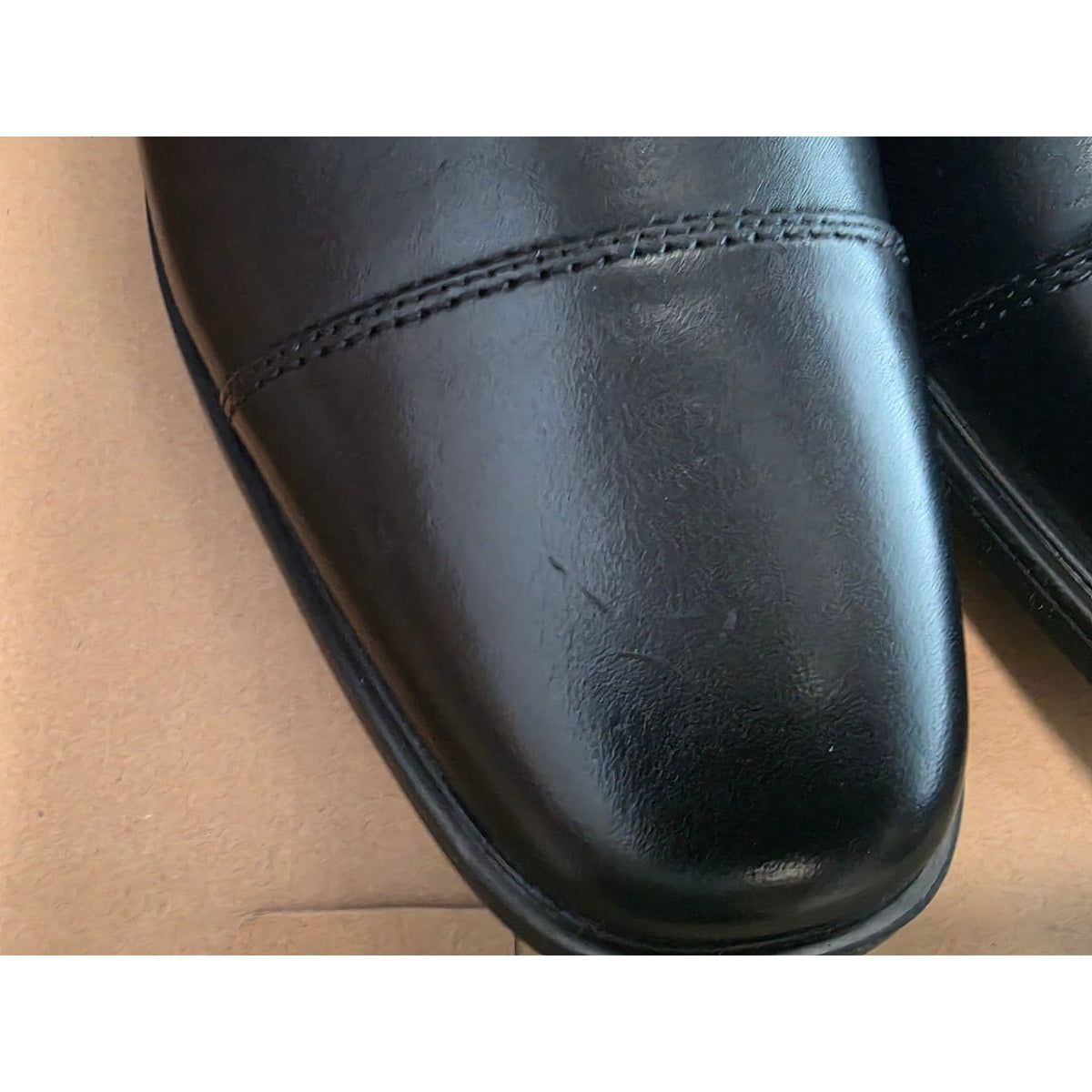 Clarks Men's Shoes Tilden Cap Oxford Black Leather Size 9 M