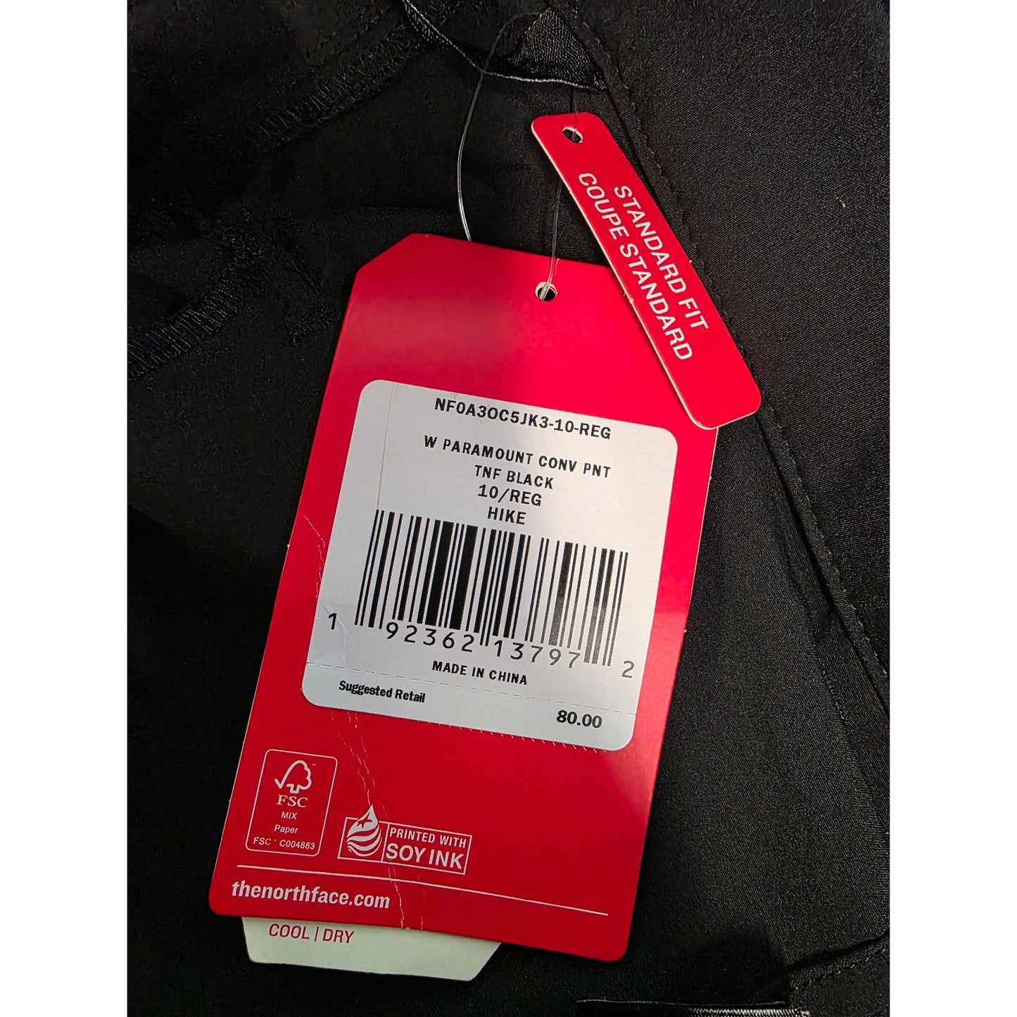 THE NORTH FACE Women's Paramount Convertible Pant, TNF Black, 10 Regular