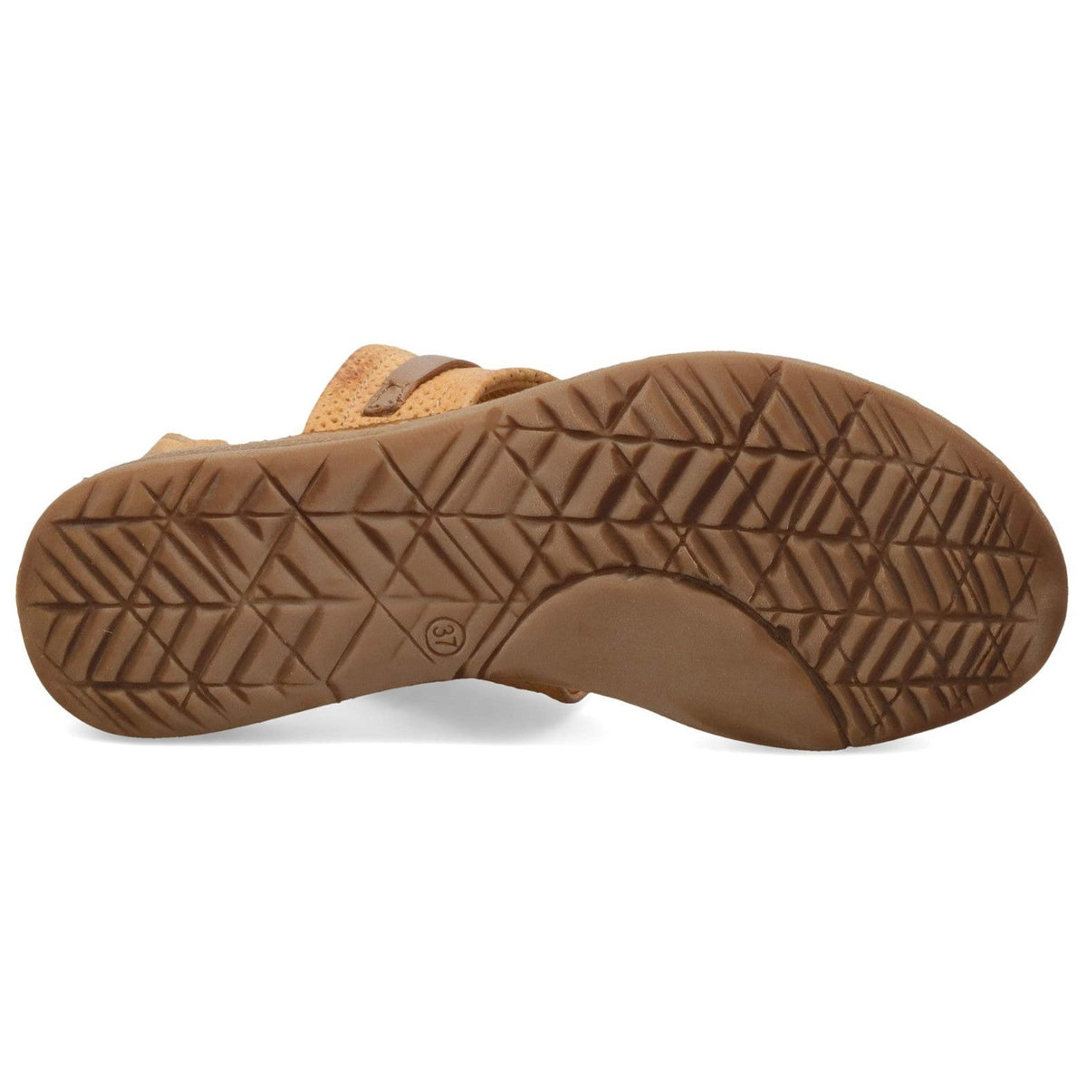 Miz Mooz Leather Flat Back Zip Sandals Franca in Wheat Size 10 Us 41 Uk