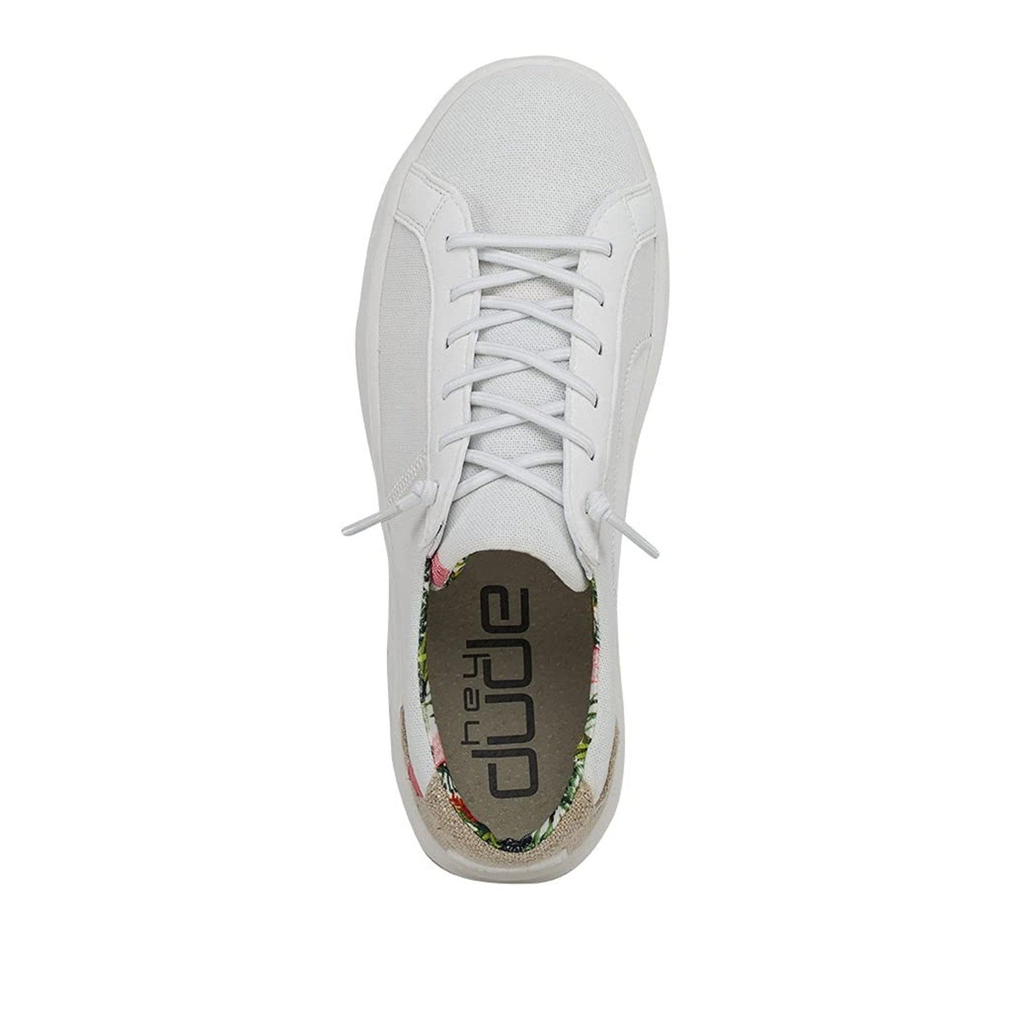 Hey Dude Karina Natural Coconut White Womens Size 9 Slip on Shoes Sneakers Hey Dude