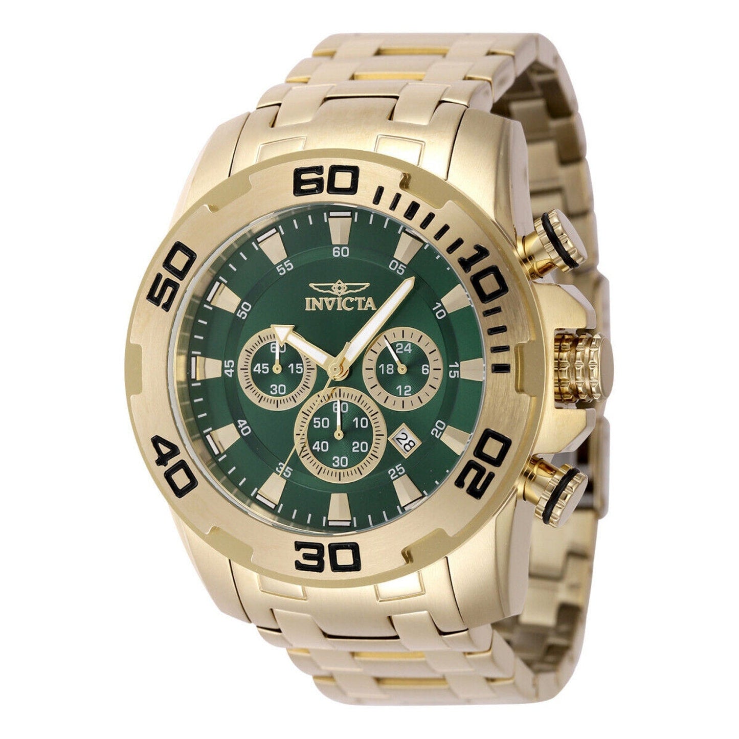 Invicta Pro Diver Men's Watch Gold Tone - 50mm, Gold NEW Invicta