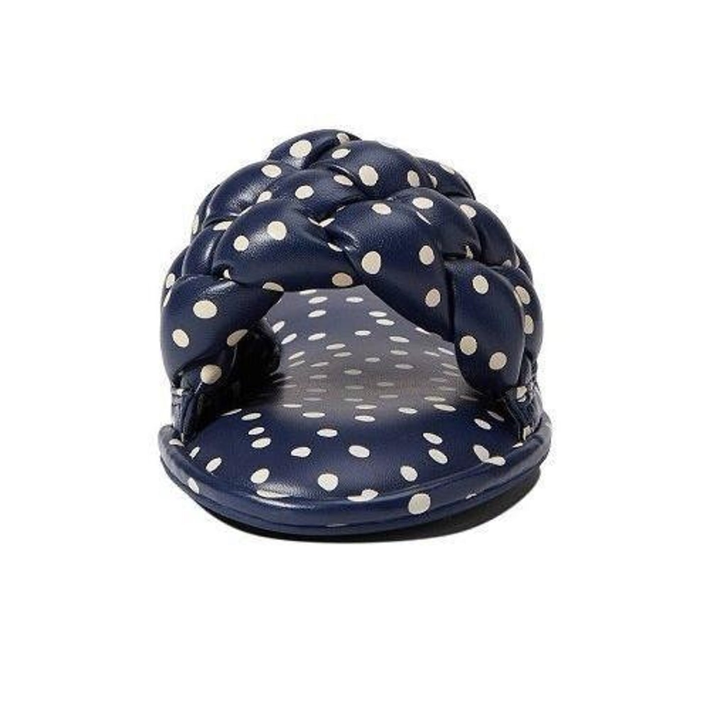 Aerosoles Jerome Slide Sandal In Navy/ Eggshell Polka Dot 11 B M