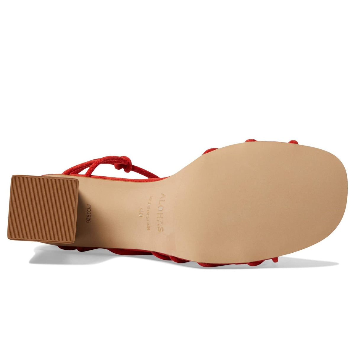 ALOHAS Goldie Paloma Women's Leather Suede Sandals Red Size 9