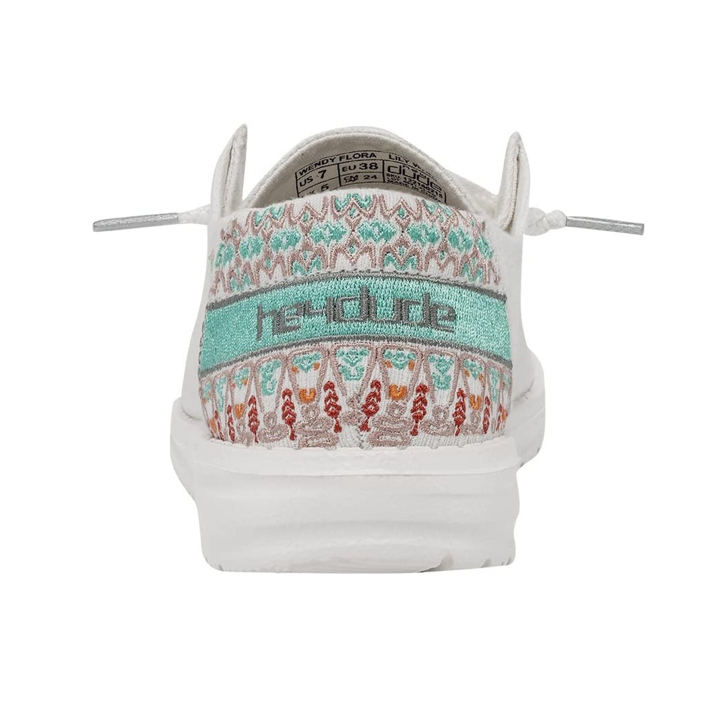 Hey Dude Women's Wendy Flora Lilly White Floral Shoes Size 10 M