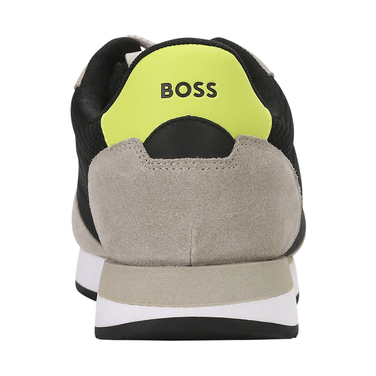 BOSS Kai Retro Style Low Profile Men's Sneaker, Black/Oat, Size 7 M