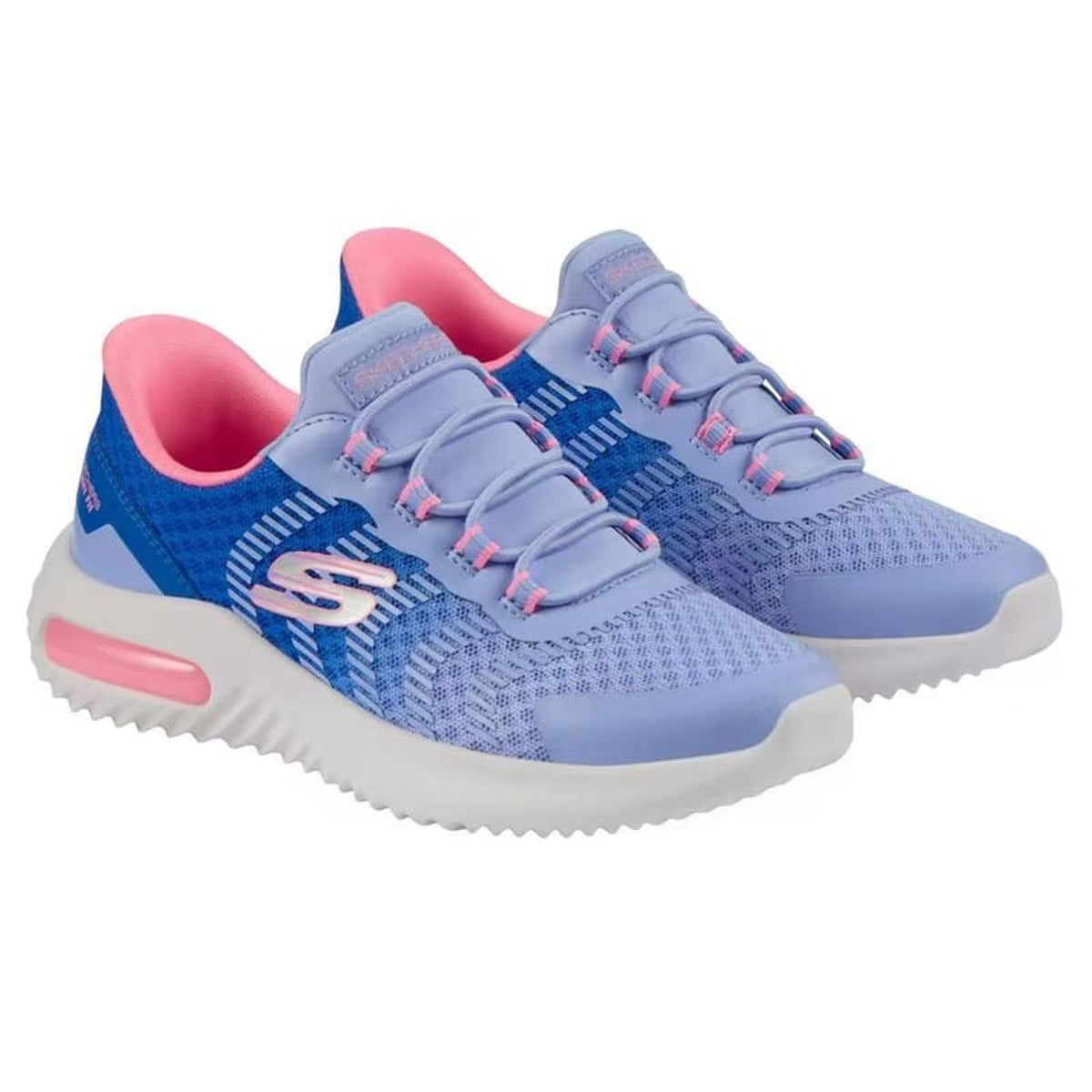 Skechers Swift Fit Sneakers Kids Purple Hands Free Slip On Size 12