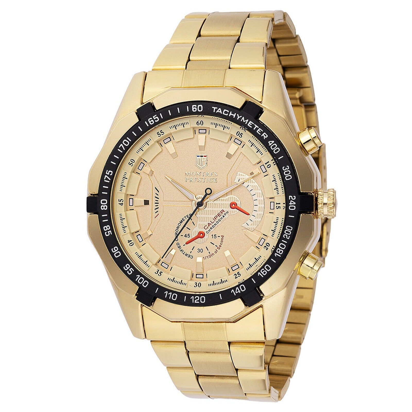 Invicta X Montres Prestige Men's Gold/Black Watch 46mm MPW-0099 New! Invicta