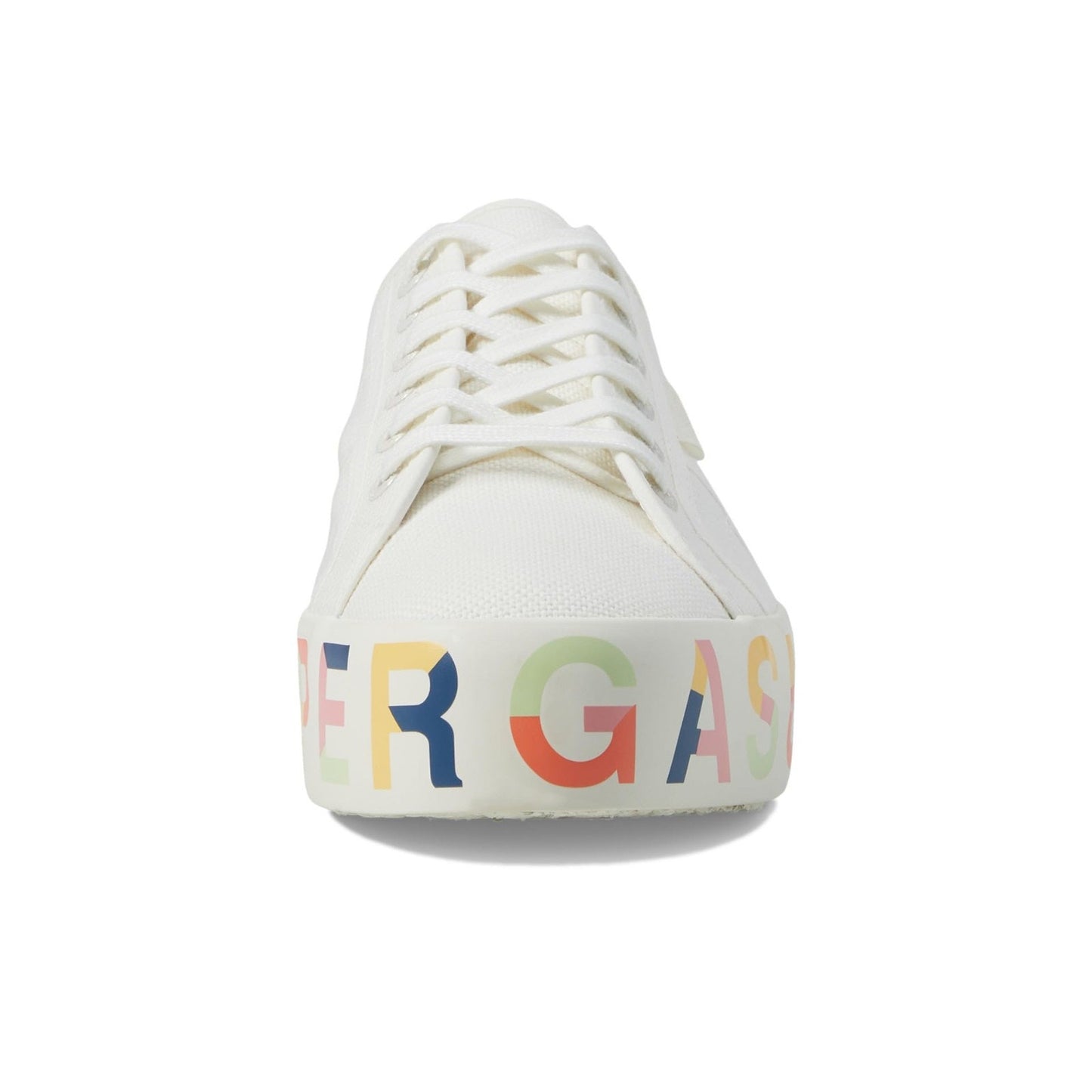 Superga 2740 Classic Canvas Sneaker Lettering Sole White Men 8 - Women 9.5