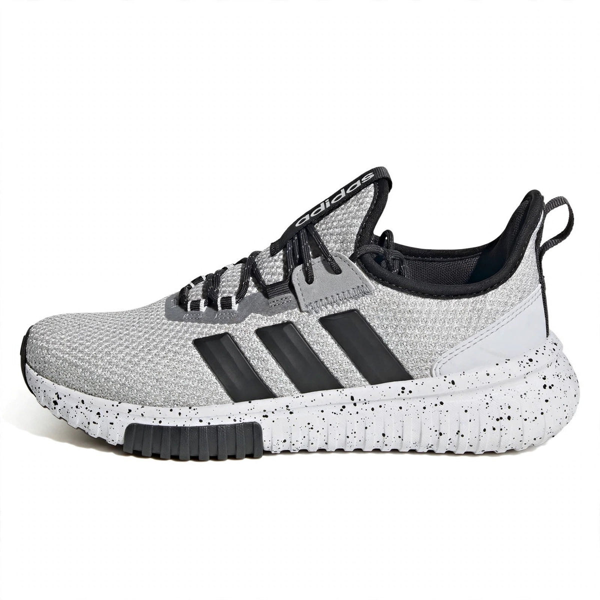adidas Kaptir 4.0 Mens Grey White Black Running Shoes Size 7.5 KJ7412