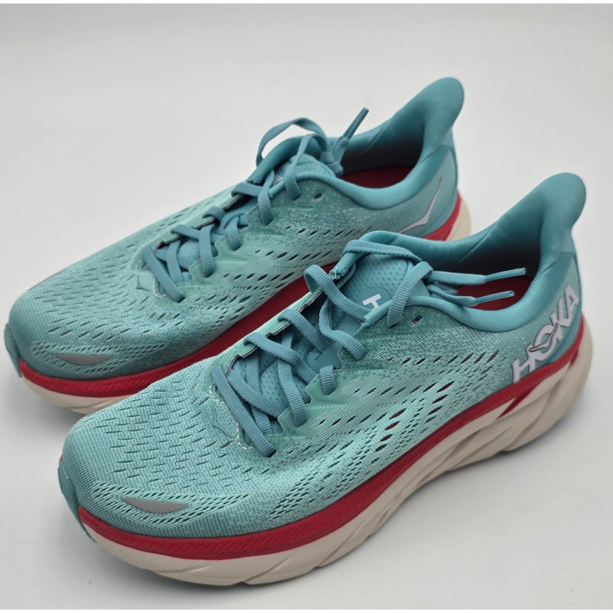 Hoka Clifton 8 Women's Running Shoes Teal Size 8.5B