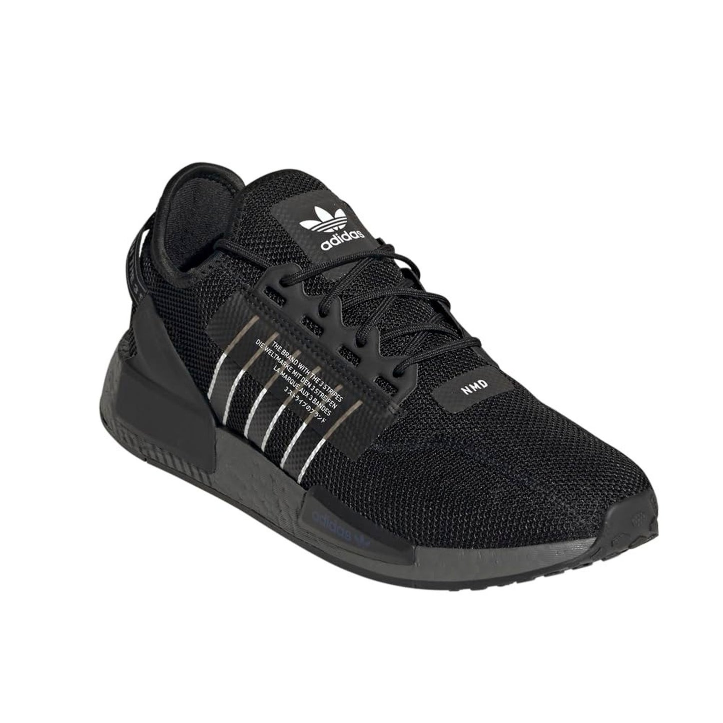 adidas NMD_R1.V2 Black Blue Red Low Top Textile Upper Athletic Sneaker 9 M
