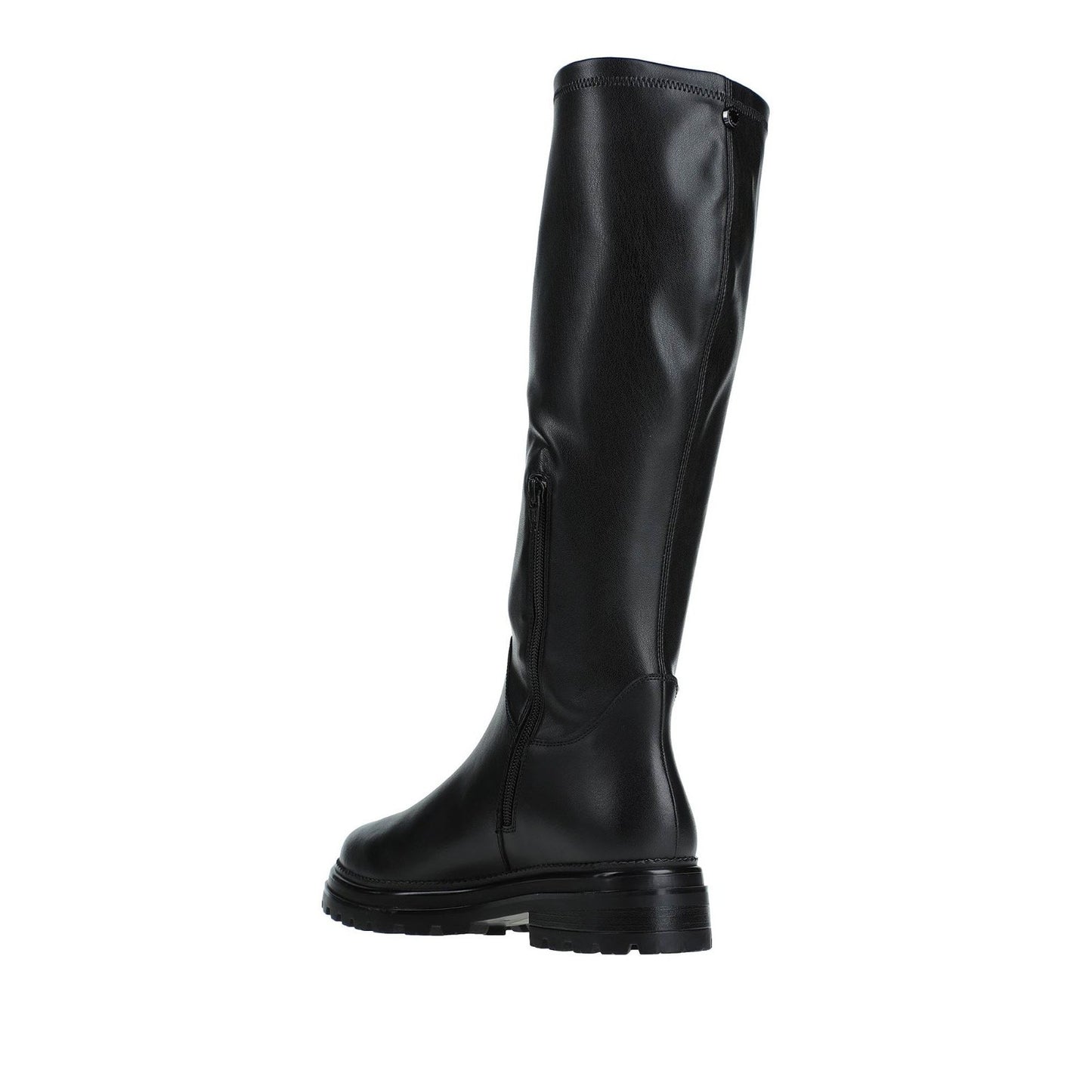 Steve Madden Lucci Womens Faux-leather Boots Black Size 8.5 M