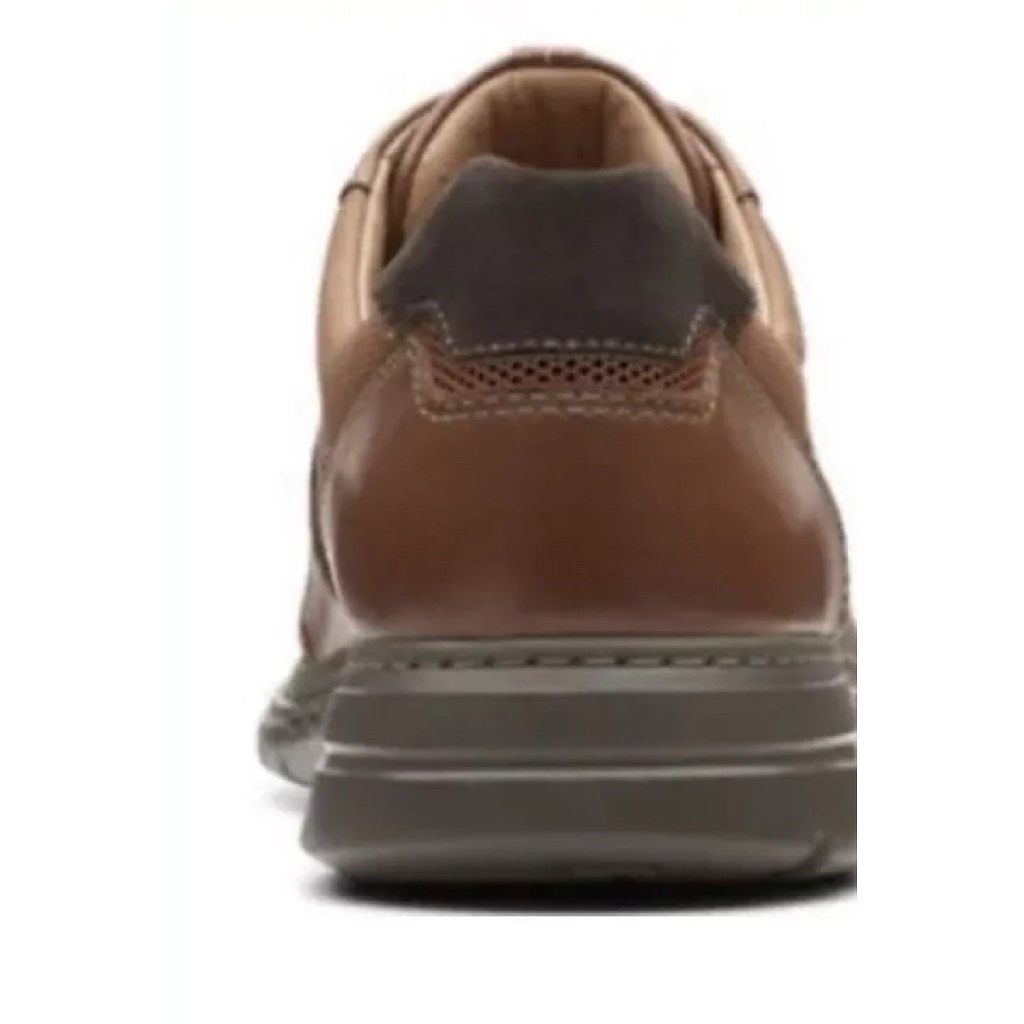 Clarks Men's Un Brawley Tie Oxfords, Dark Tan Leather Casual shoes Size 12 M