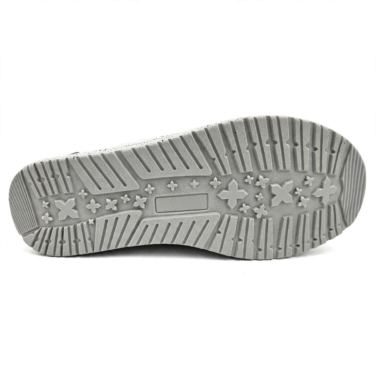 Pamray Mens Slip On Casual Shoes Light Grey Woven Size 11.5