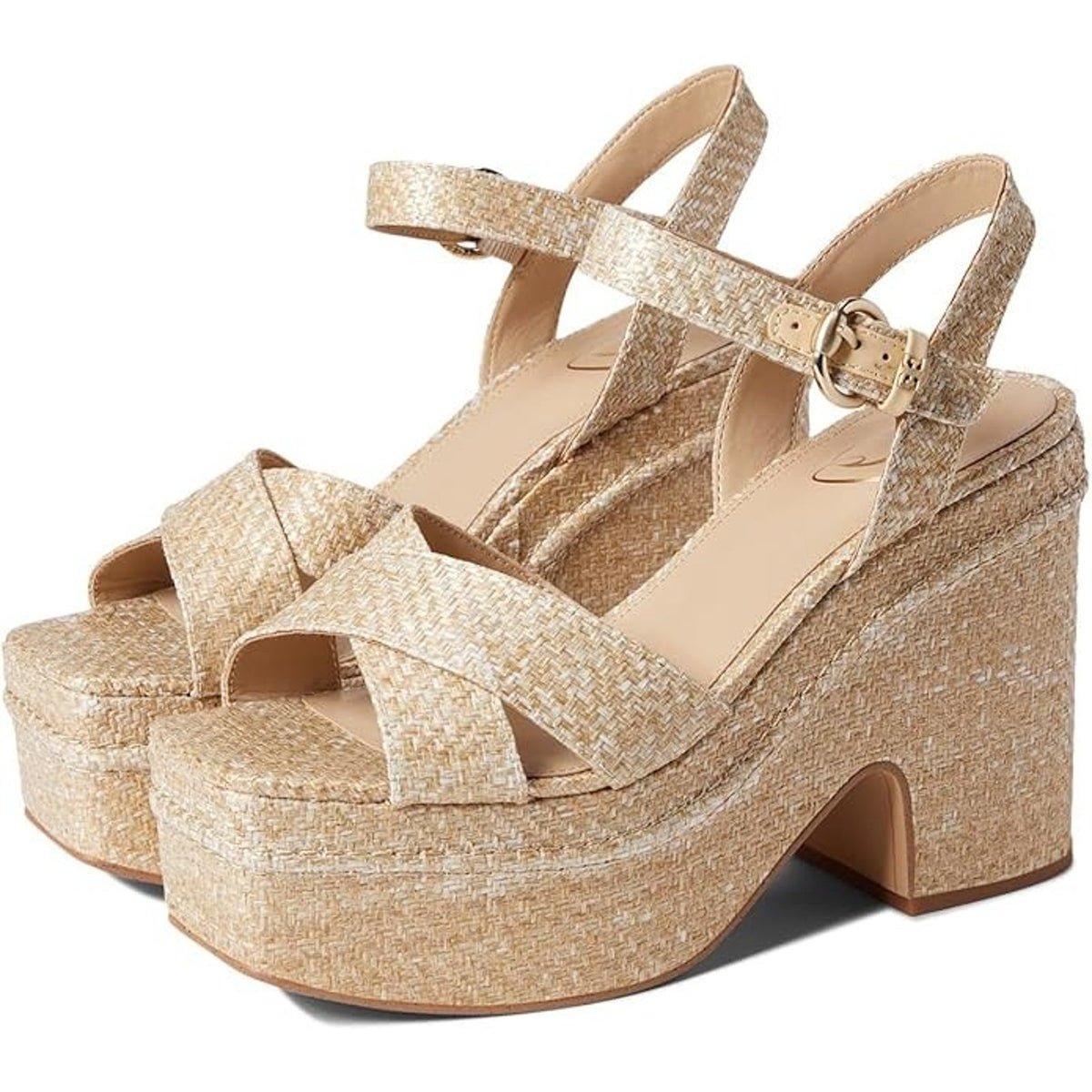 Sam Edelman Trianna Women's Platform Heel Sandal beige Size 8.5