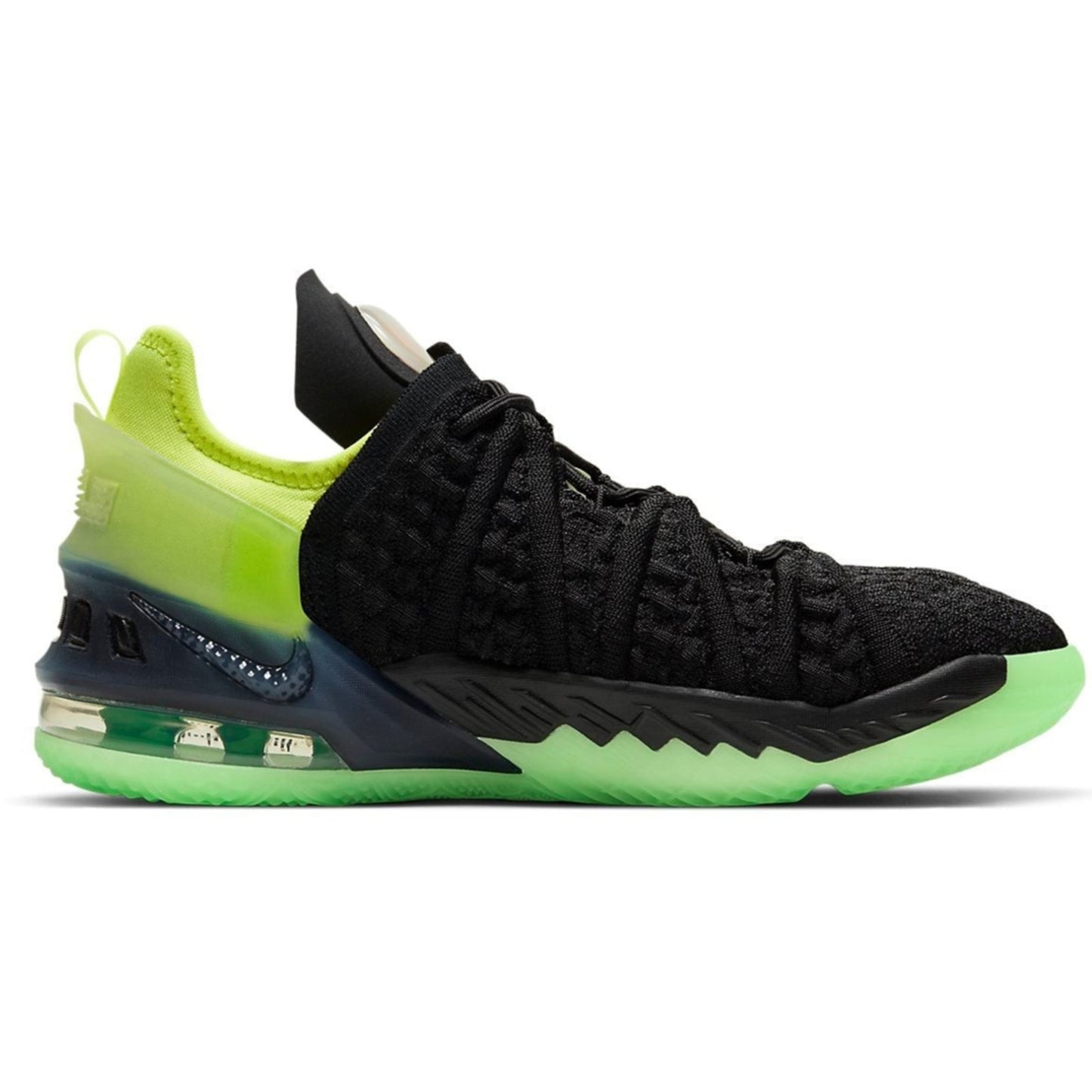 Nike LeBron XVIII 18 GS Black Crimson Volt Boys Shoes CW2760-009 Size 6Y NEW