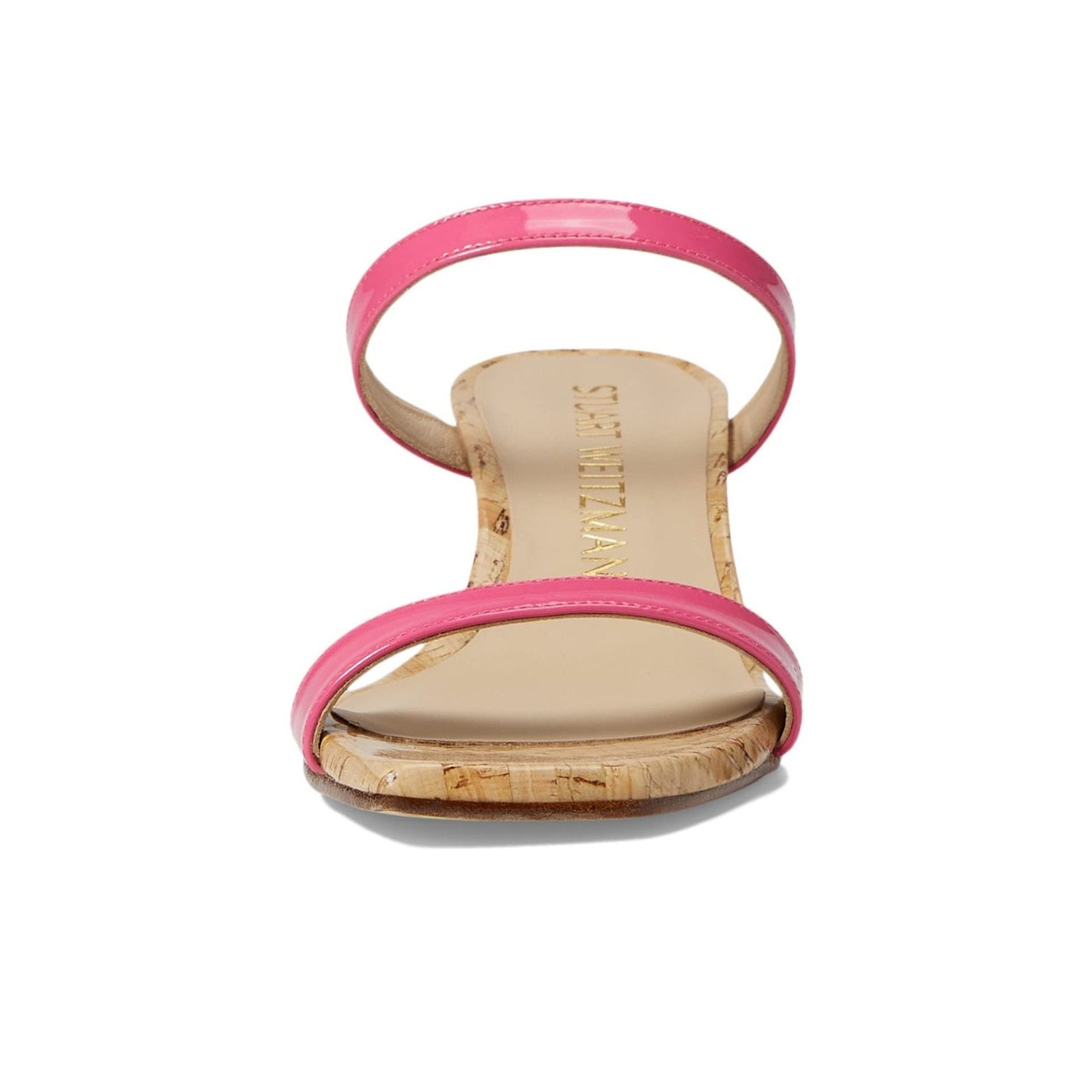 STUART WEITZMAN Aleena 50 Wedge Sandal Womens 8 B Hot Pink Slide Cork