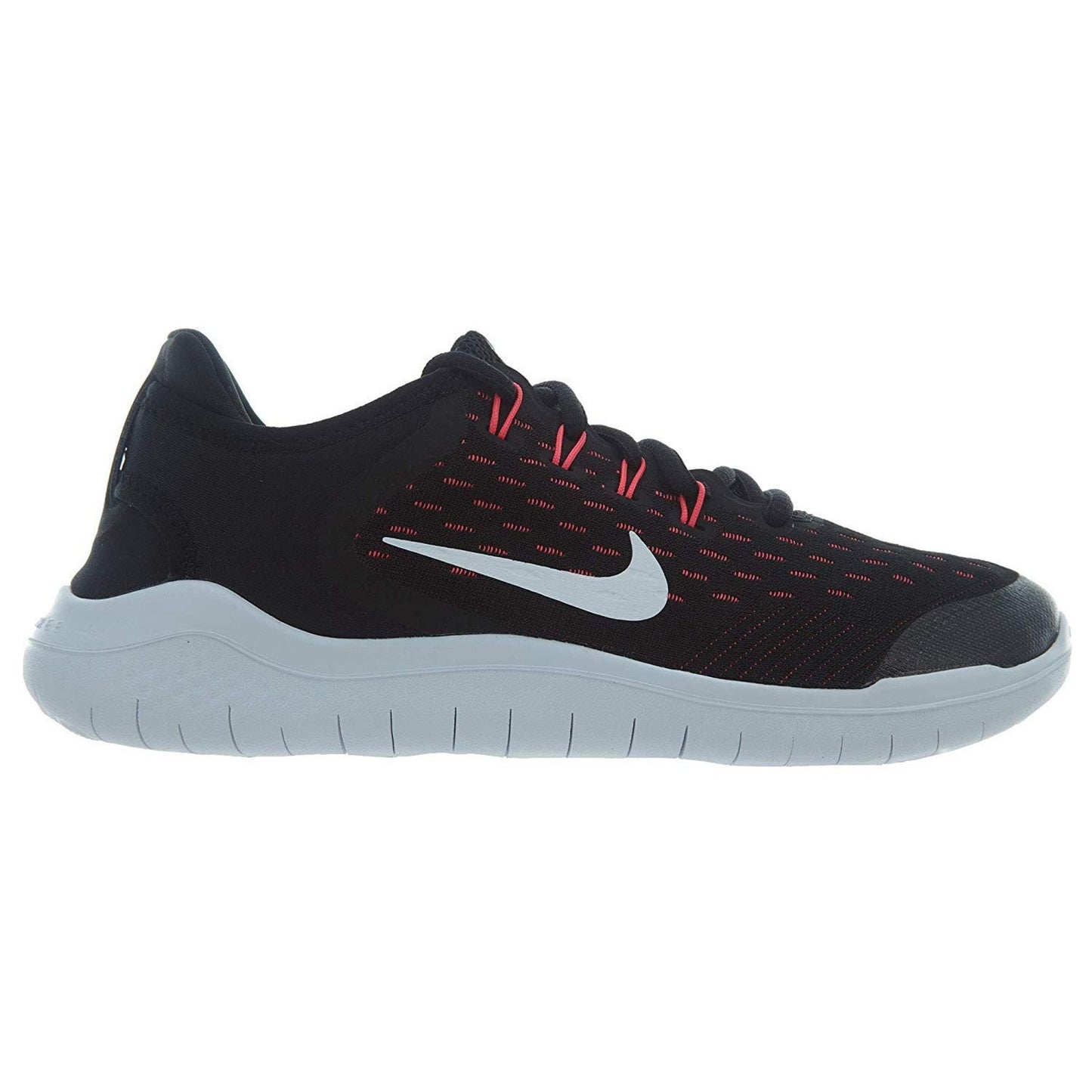 Nike Free RN 2018 Black/White-Racer Pink-Volt Running shoes Grade School Boy 7 Y