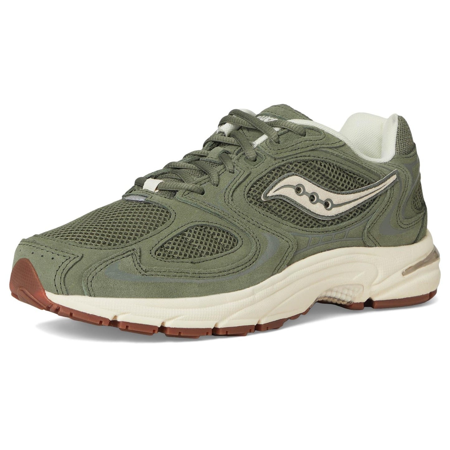 Saucony Unisex-Adult Grid Jazz 9 Sneaker, Olive/Off-White, 11 Men, 12.5 Women