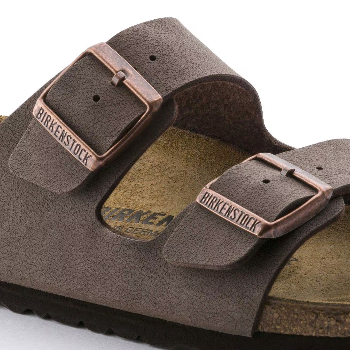 Birkenstock Arizona Birkibuc Leather Suede Footbed Sandals Mocha Men 8 Women 11