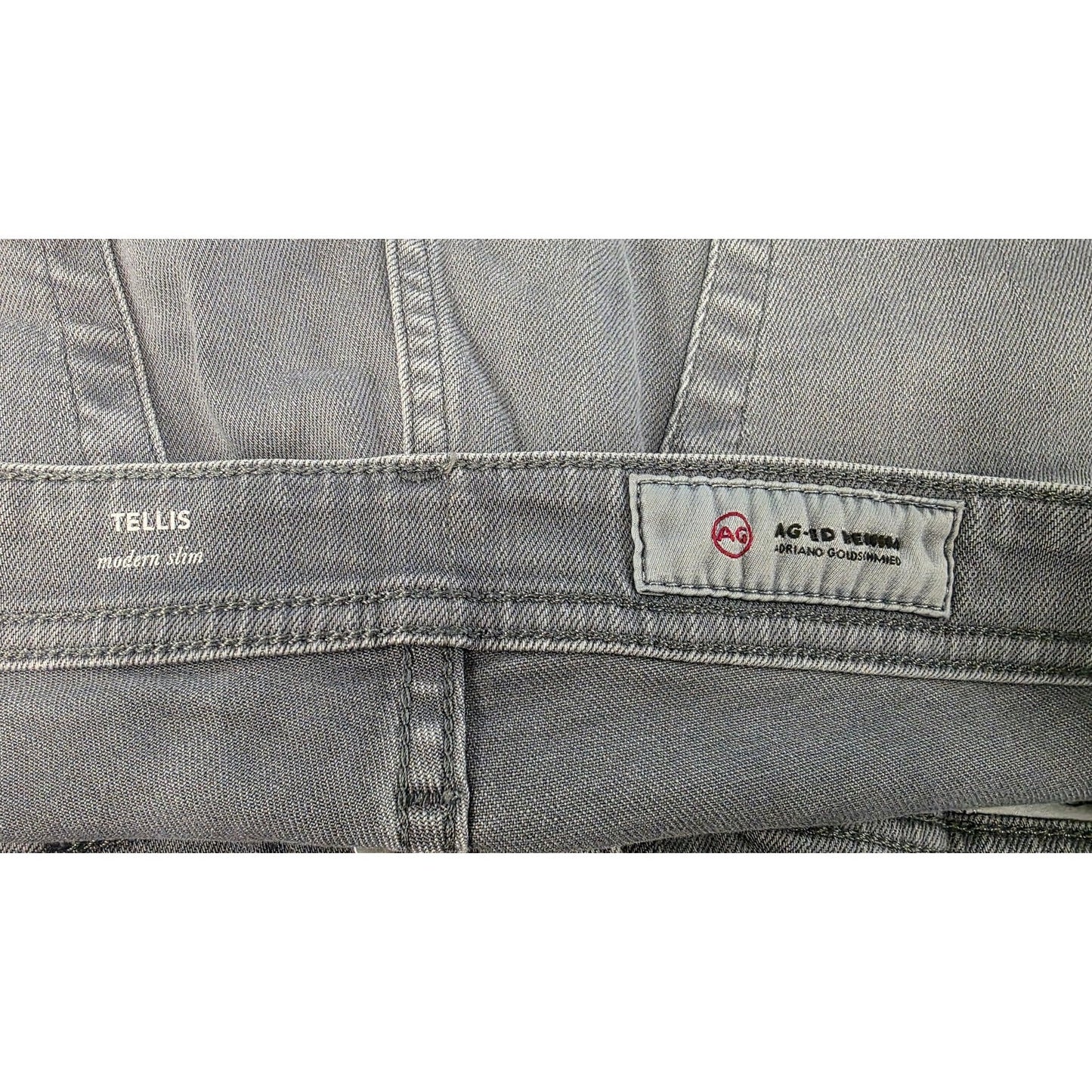 AG Jeans Tellis Modern Slim 36 x 33 7 Years Desert Overcast Cotton Polyester