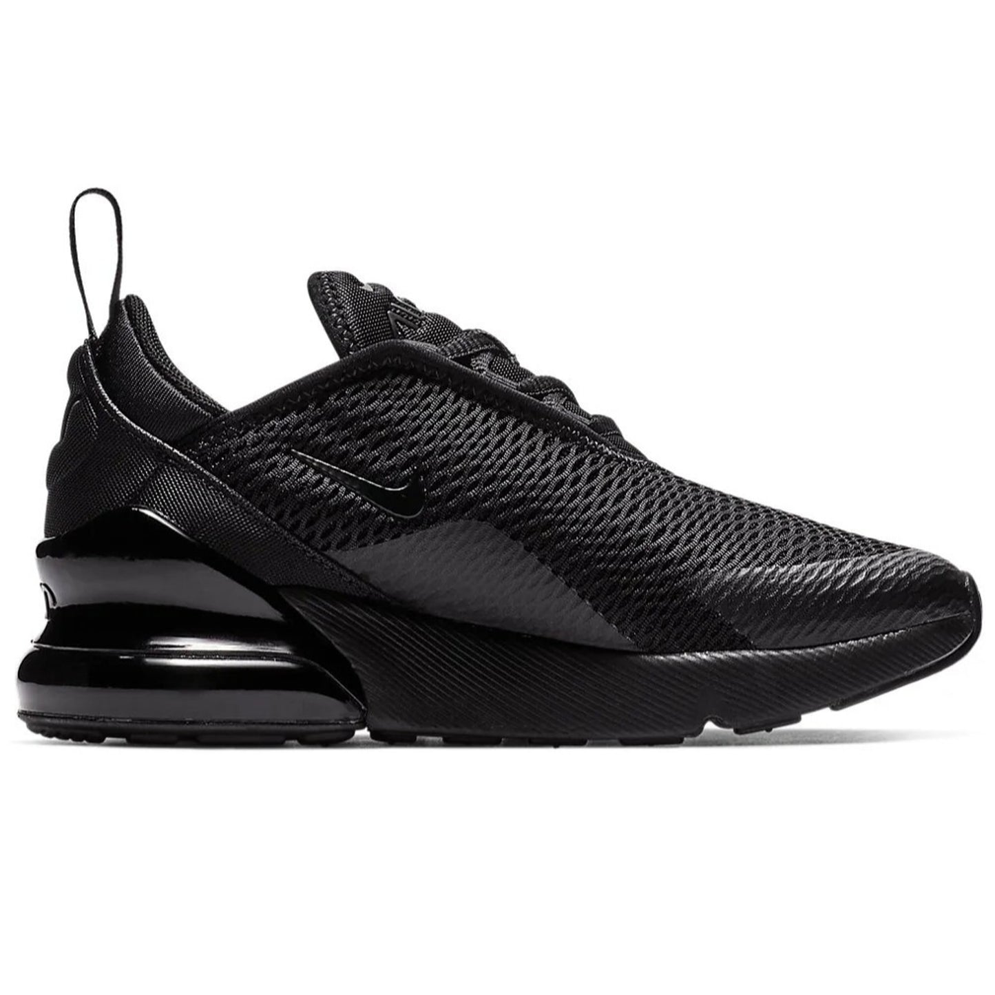 Nike Air Max 270 Casual Sneakers Little Kids Shoes 13.5C Triple Black AO2372-006