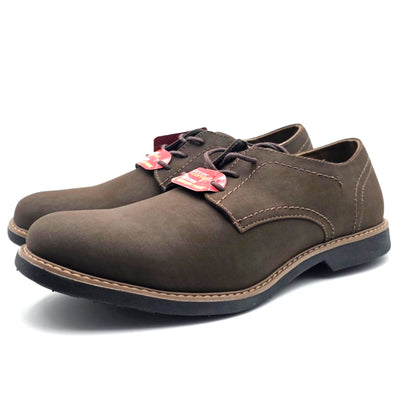 Dexter Burt Plain-Toe Oxford Men's Shoes Brown Faux Leather Size 11 Wide
