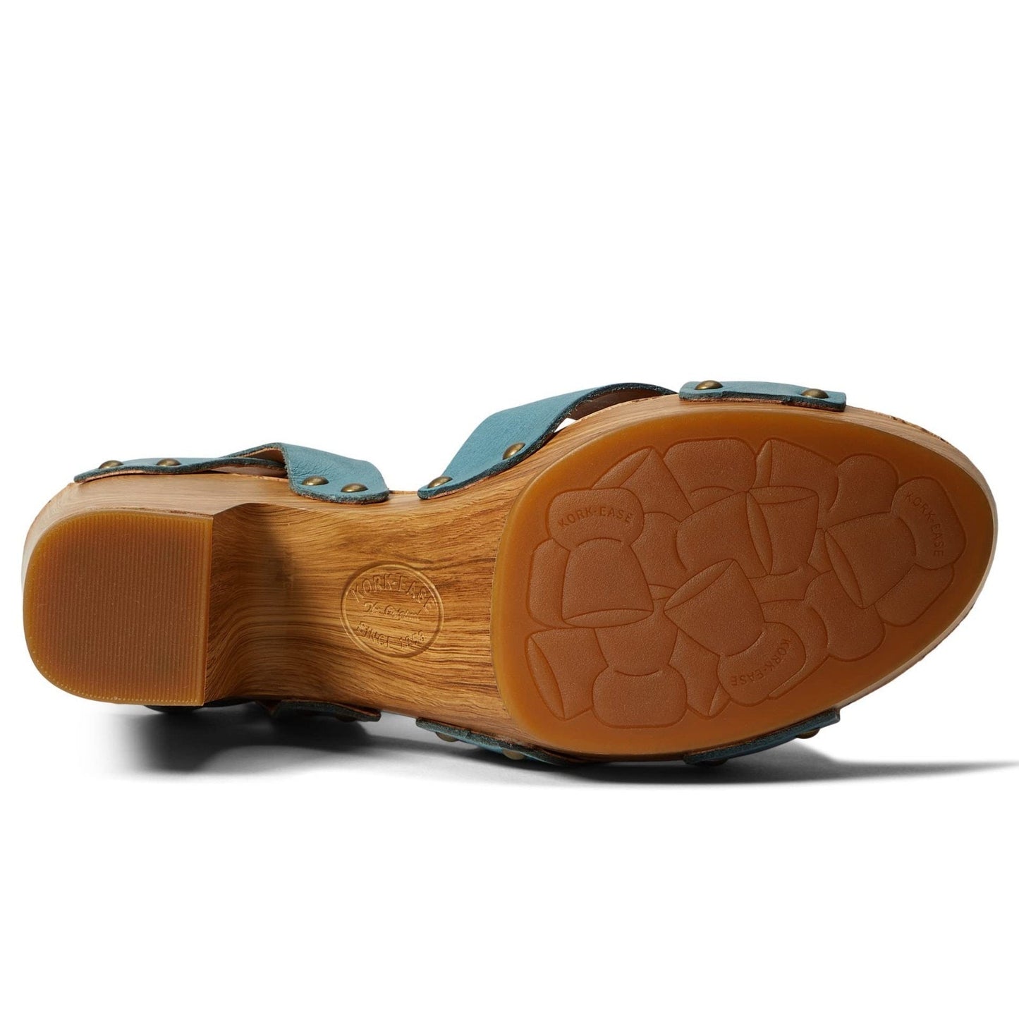 Kork Ease Drew Platform Turquoise Leather Sandal-Size 11 M US