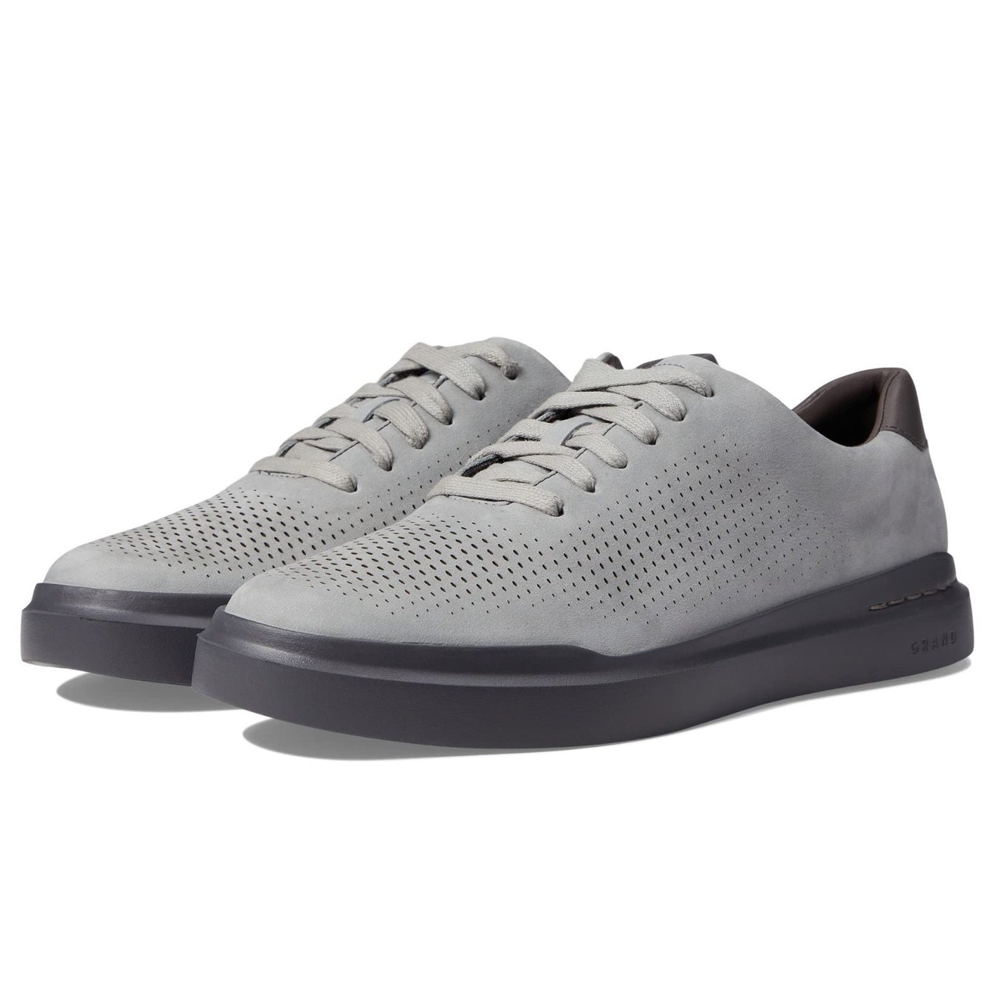 Cole Haan Men's Grandpro Rally Laser Cut Sneaker, Grey Monument, 9.5-M US