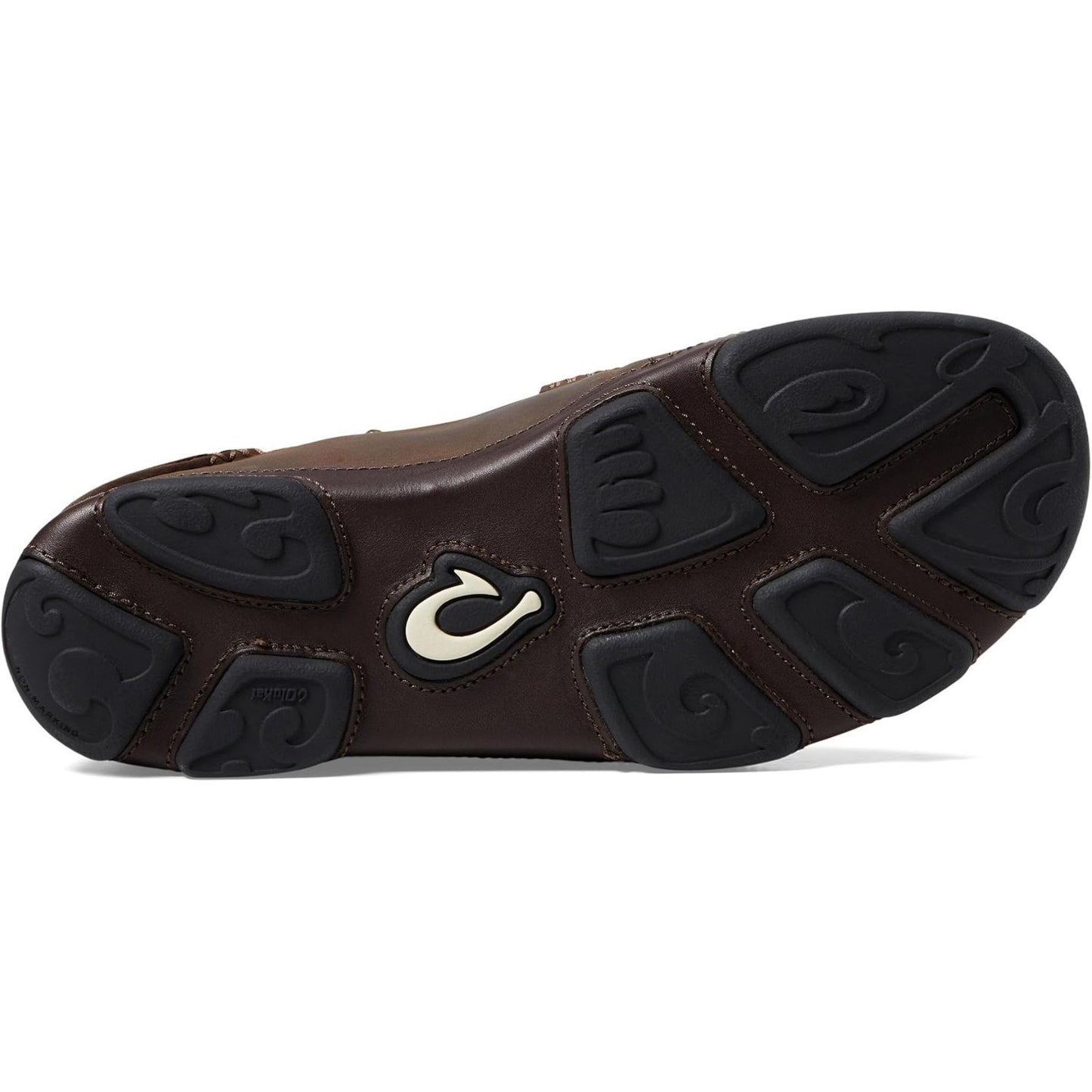 OluKai Men's Moloa Slip-On Shoes Dark Wood/Dark Java - 10128-6348, Size 9 M
