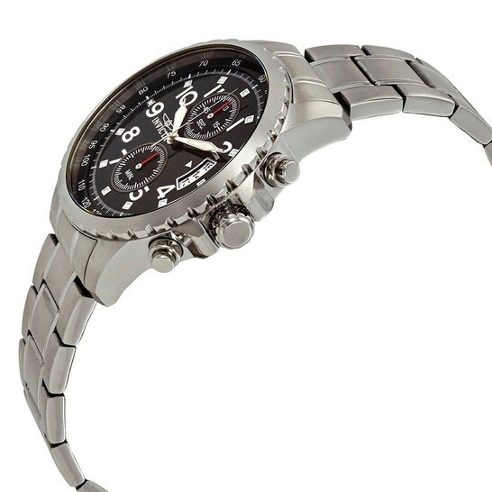 Invicta Specialty Men’s Chronograph Quartz Watch 45mm Stainless Steel Black Dial Invicta