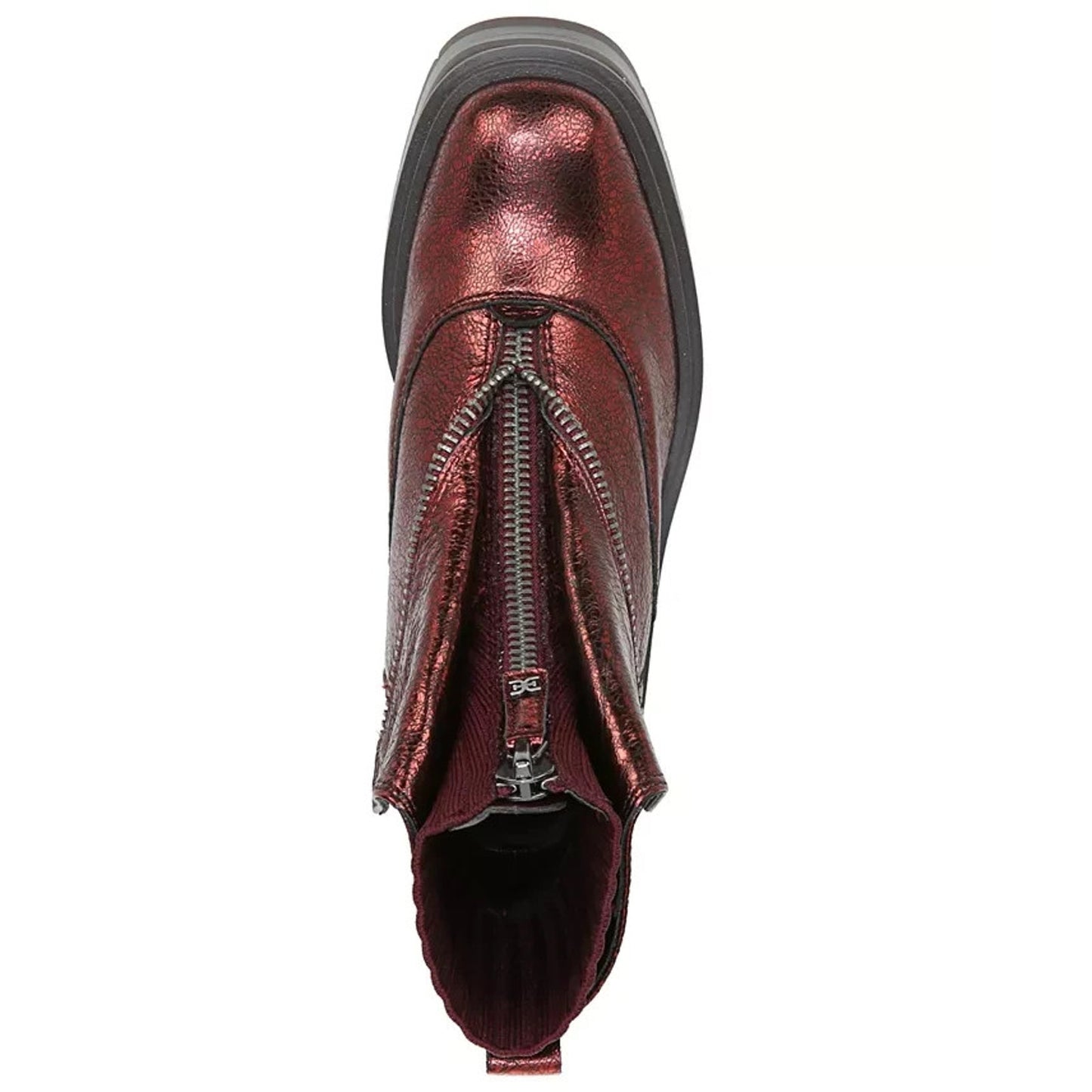Sam Edelman Linds Chelsea Boot Bordeaux Distressed Leather Women's US Size 9.5 M