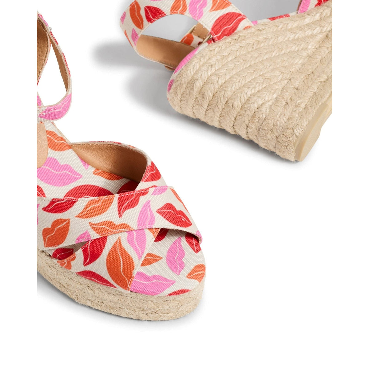 CASTANER Diane Von Furstenberg Blaudell Rosa Wedge Espadrille Size 8 M