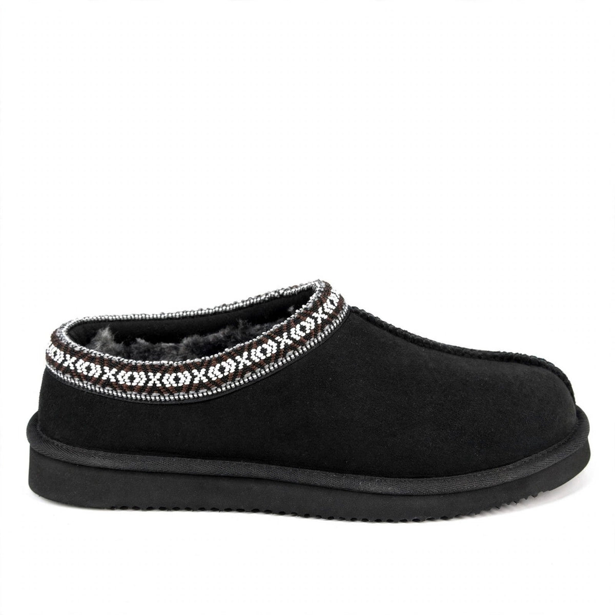 Kirkland Signature Unisex Shearling Slipper Black Mens 8/ women 9 New
