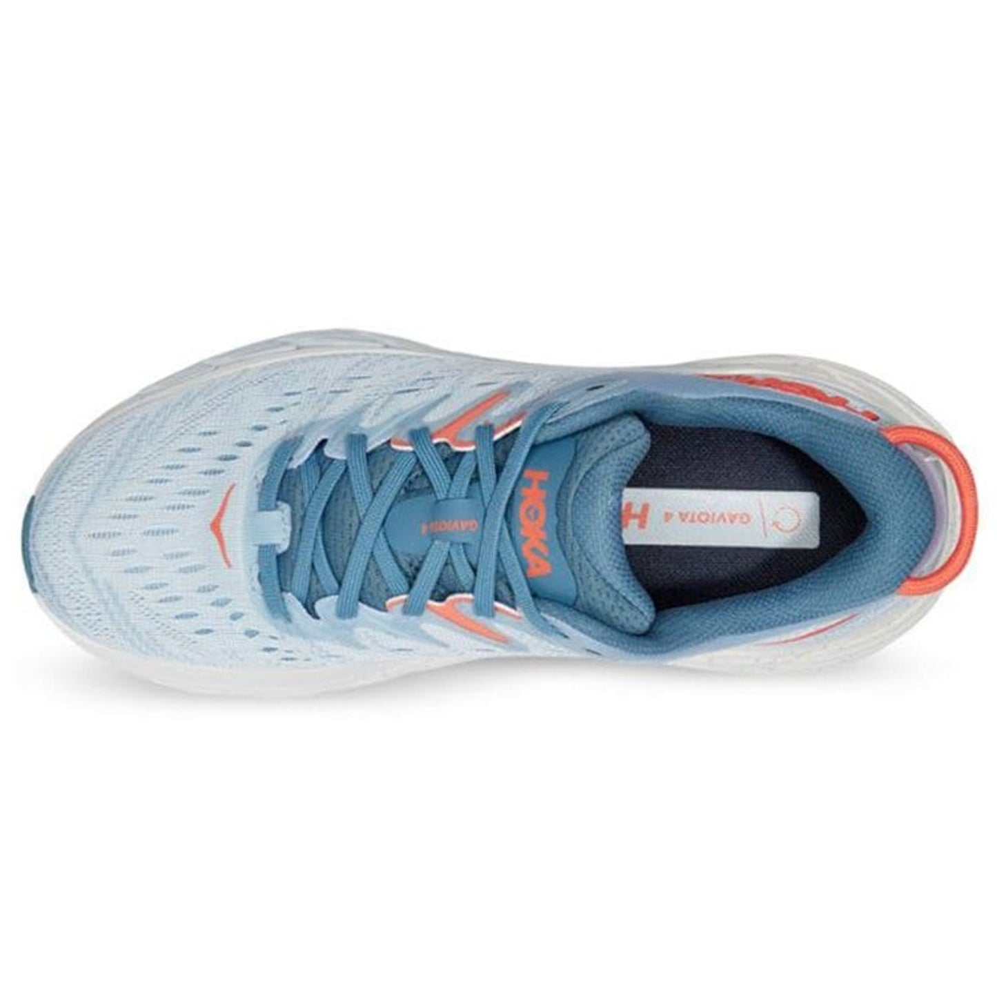 Hoka One Gaviota 4 Womens Running Shoes Size 6.5 Wide Blue Fog Plein Air