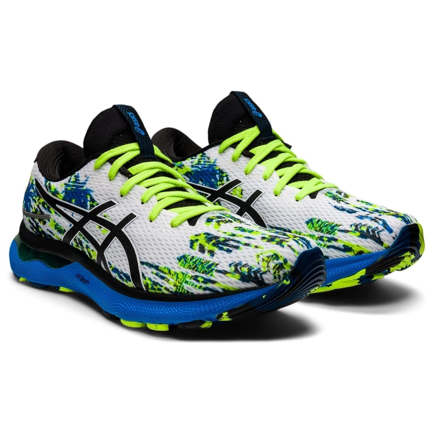 ASICS Gel Nimbus 24 Men's Running Shoes, White/Black Size 9 M