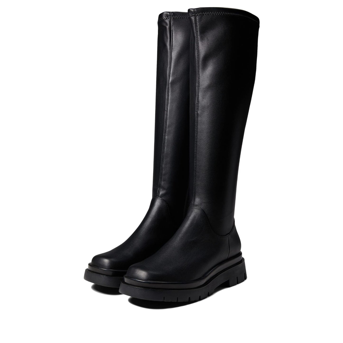 Steve Madden Lucci Womens Faux-leather Boots Black Size 8.5 M