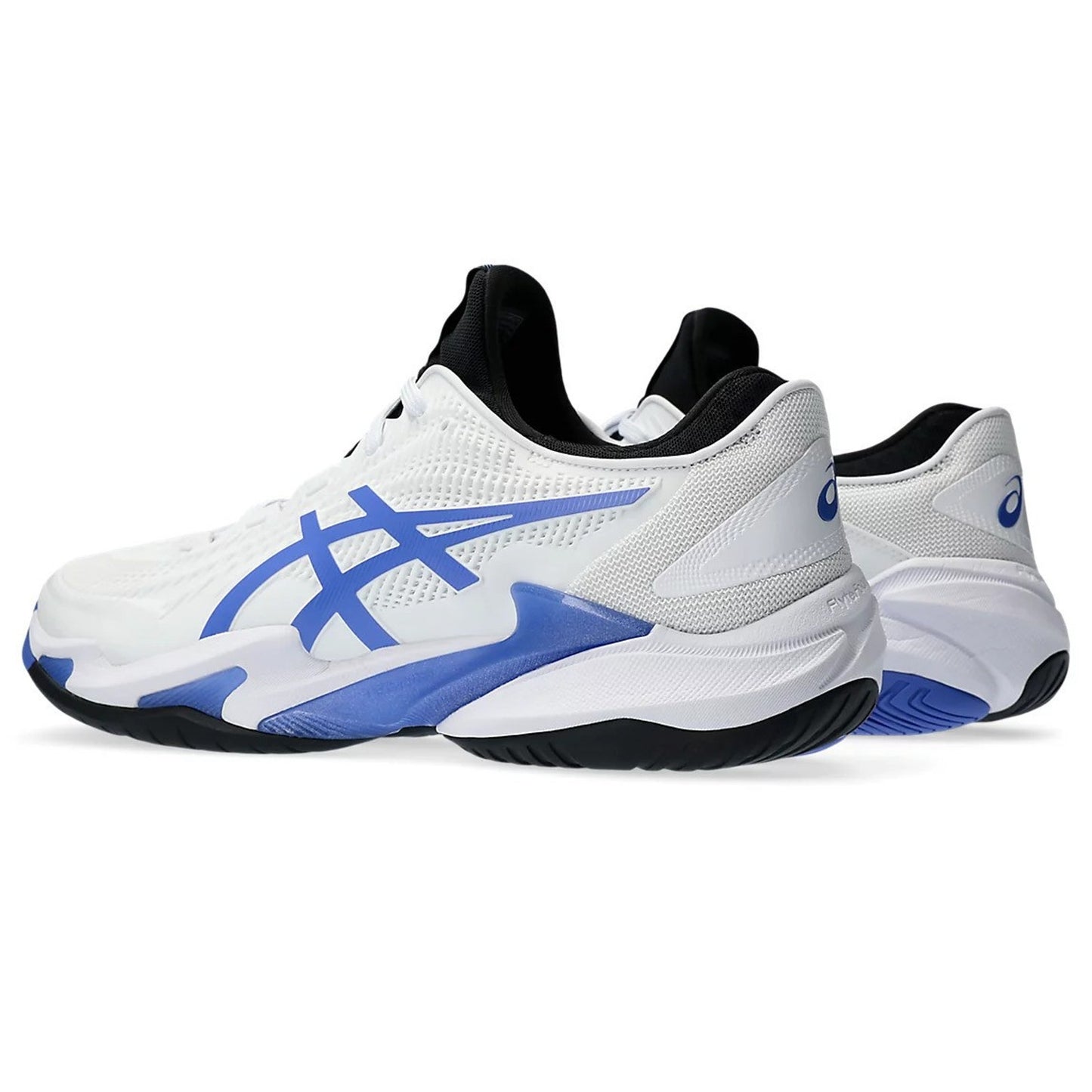ASICS Men's Court FlyteFoam 3 Tennis Shoe, 8.5 US, White/Sapphire
